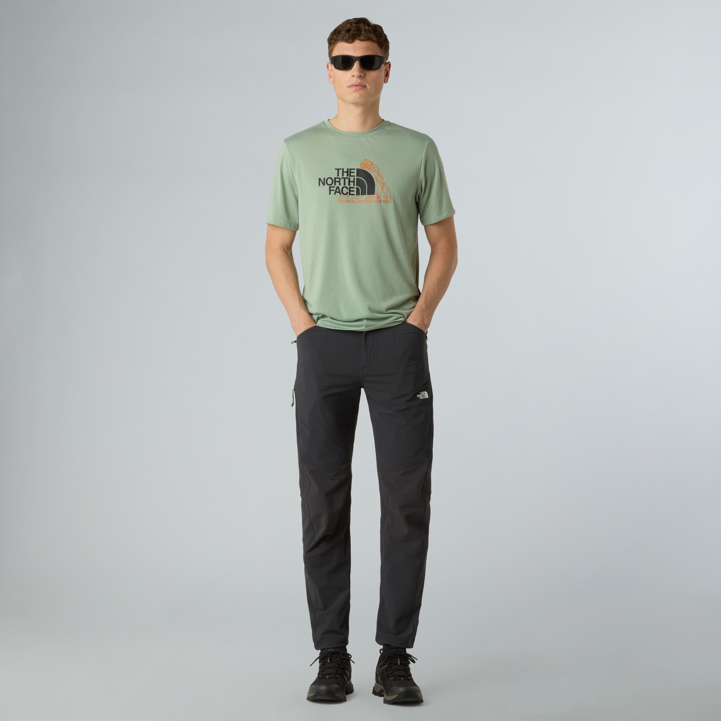 The North Face T-Shirt »M MOUNTAIN FOUNDATION SS TEE-GRAPHIC«, (1 tlg.)