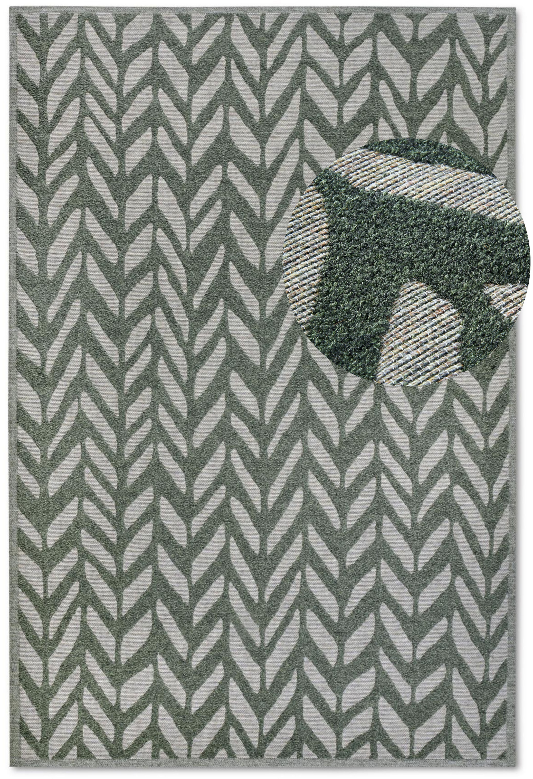 Villeroy & Boch Outdoorteppich »Georgette«, rechteckig, 4 mm Höhe, In-& Outdoor, Flachgewebe, wetterfest, Terrasse, Balkon, modern, Trend