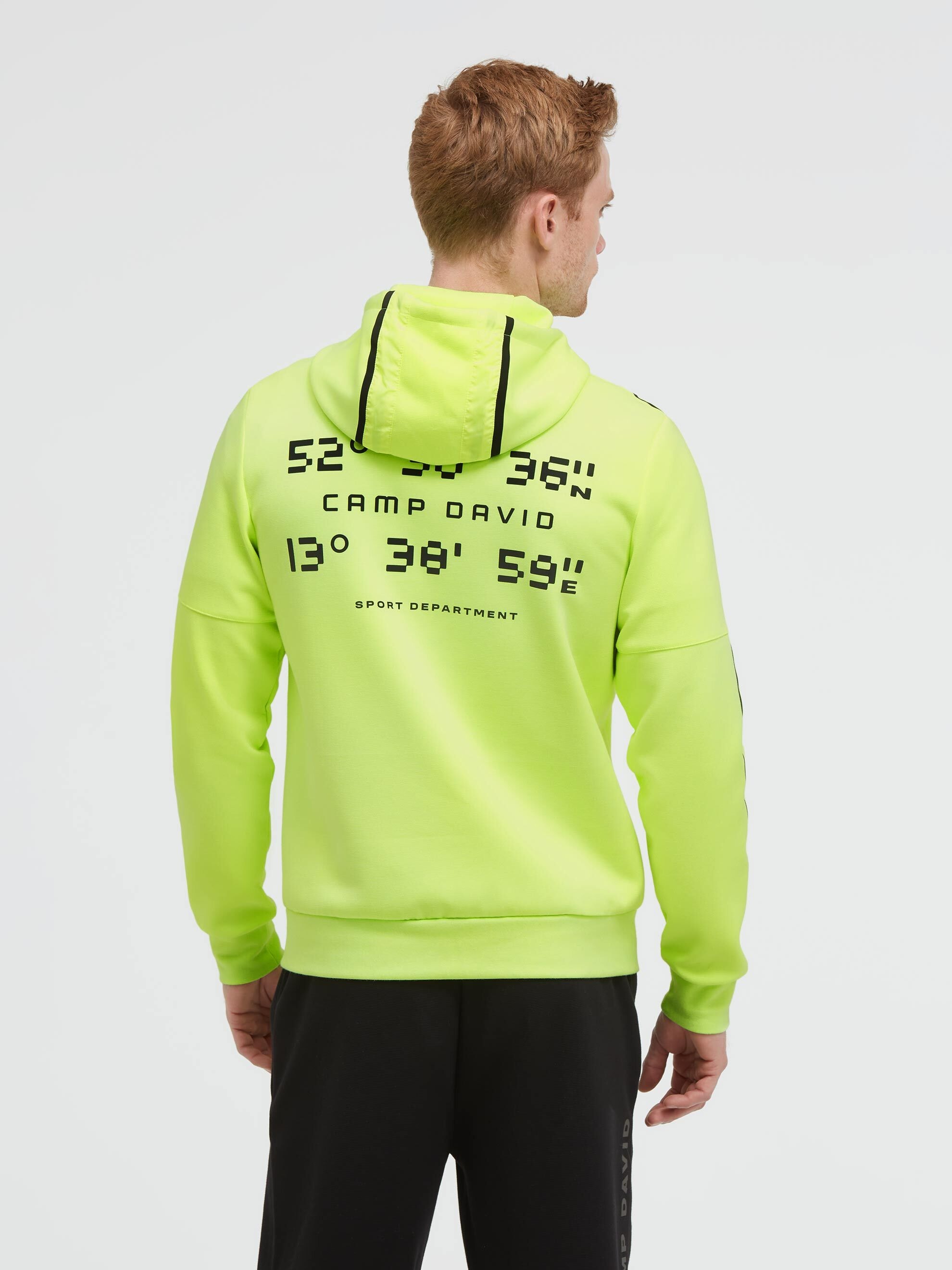 CAMP DAVID Kapuzensweatjacke mit Reißverschlusstaschen