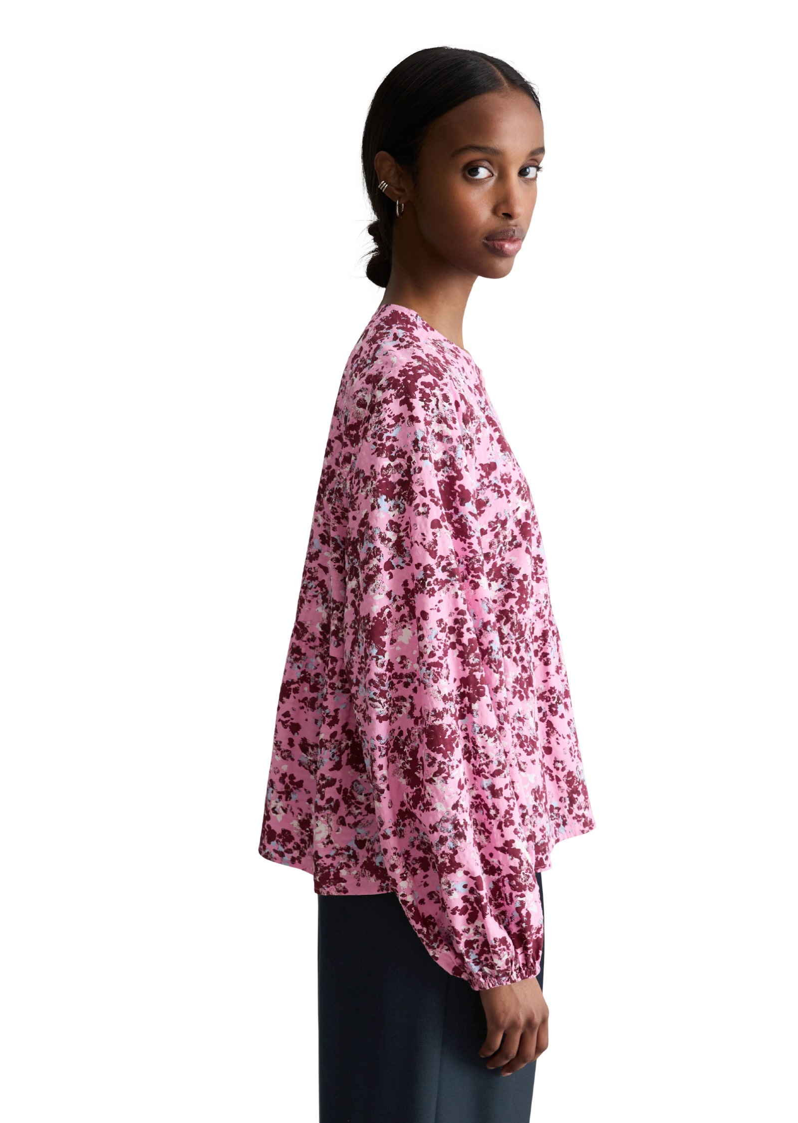 Marc OPolo DENIM Langarmbluse "aus bedrucktem Viskose-Mix" günstig online kaufen