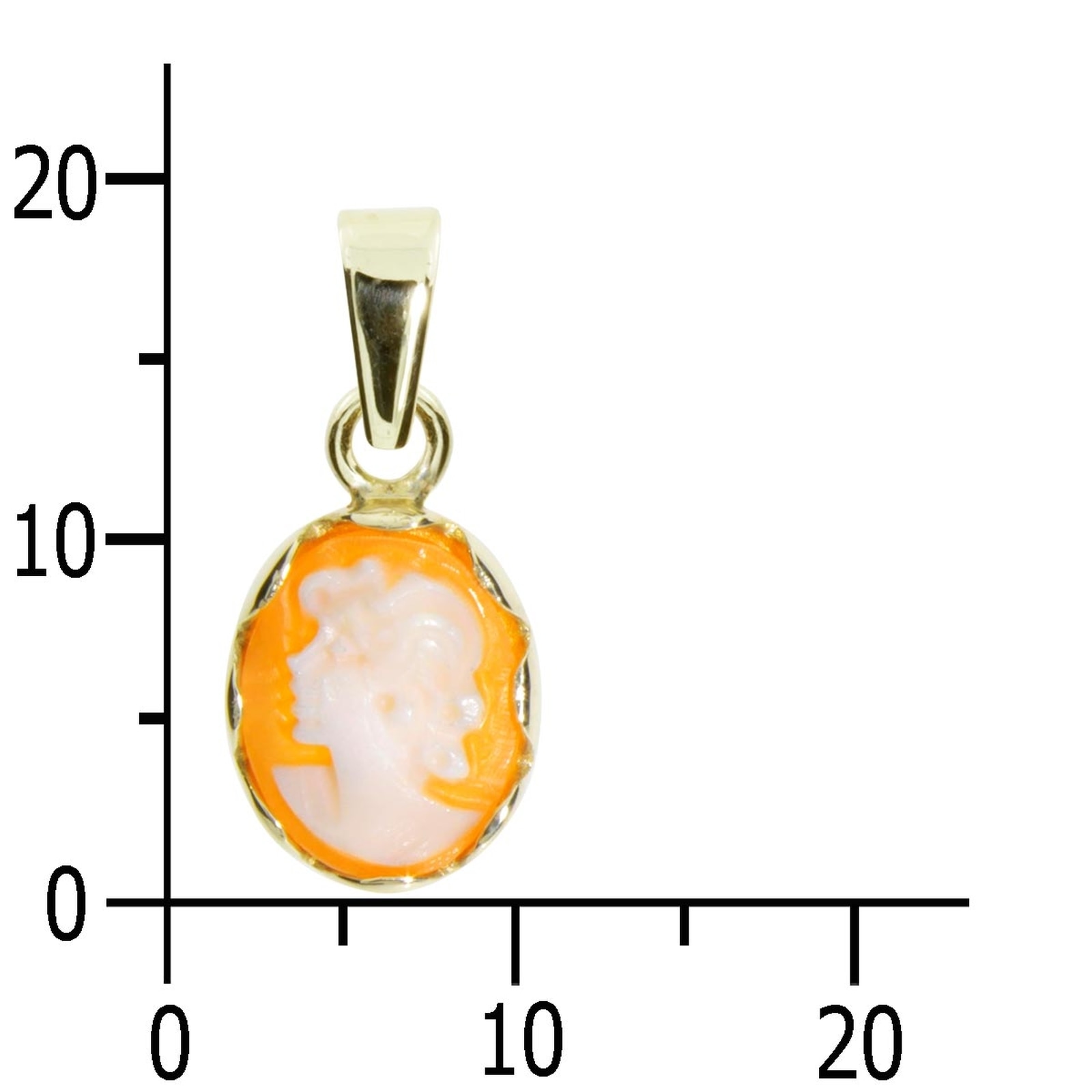 OSTSEE-SCHMUCK Kette und Anhänger Set »- Käthe - Gold 333/000 - Gemme«