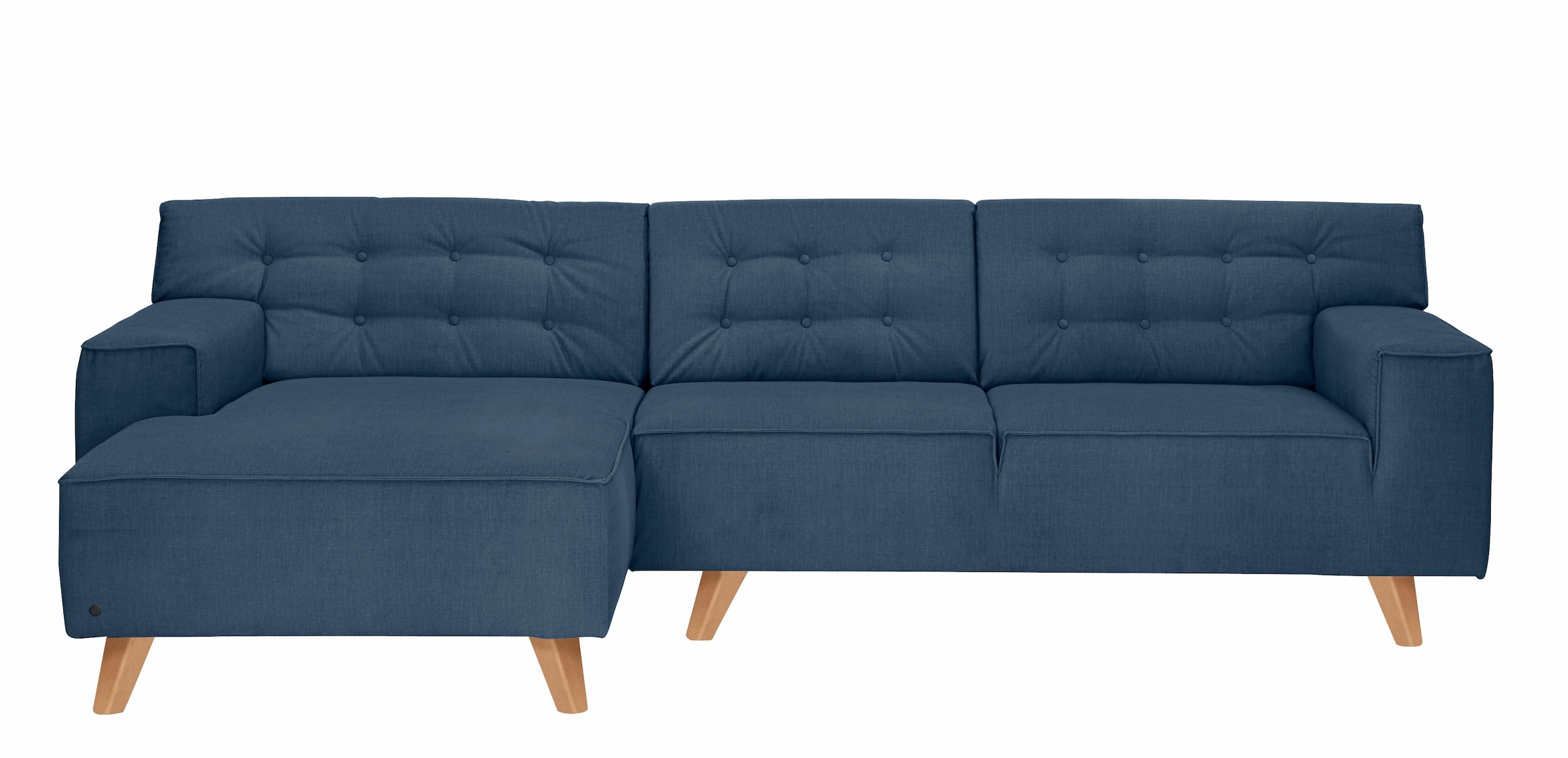 TOM TAILOR HOME Ecksofa »NORDIC CHIC«, mit Recamiere, im Retrolook, Füße Buche natur