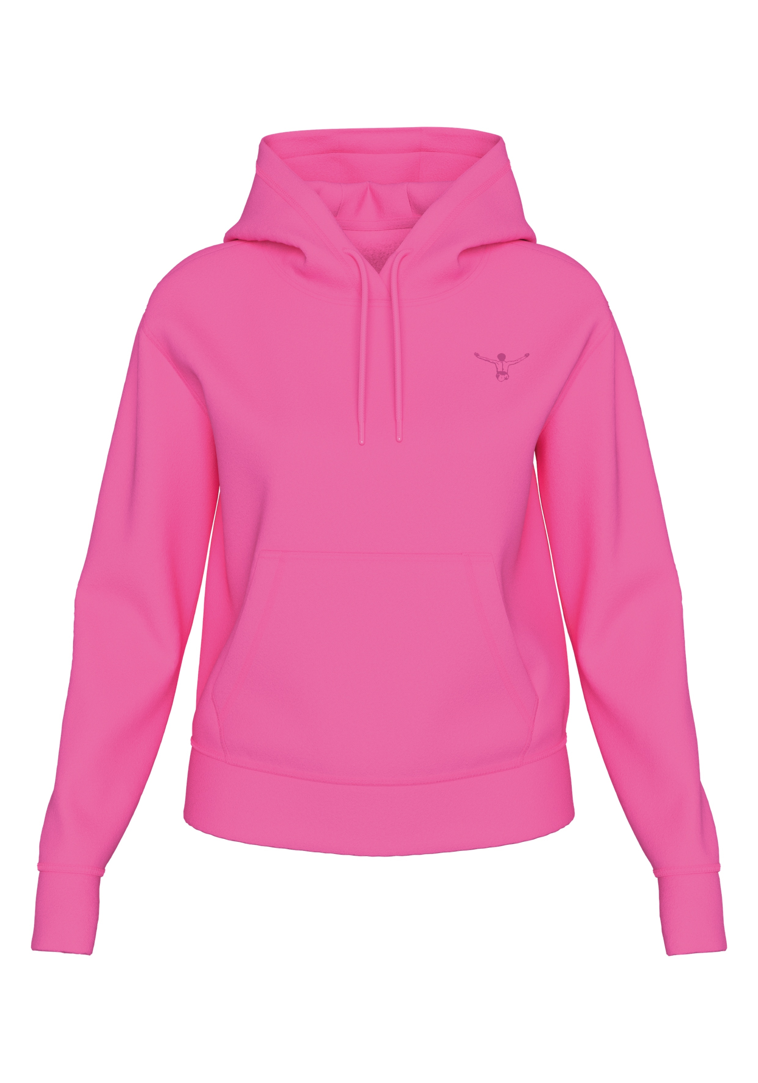 Chiemsee Kapuzensweatshirt, - mit großem, tonalen Logo Rubber Print