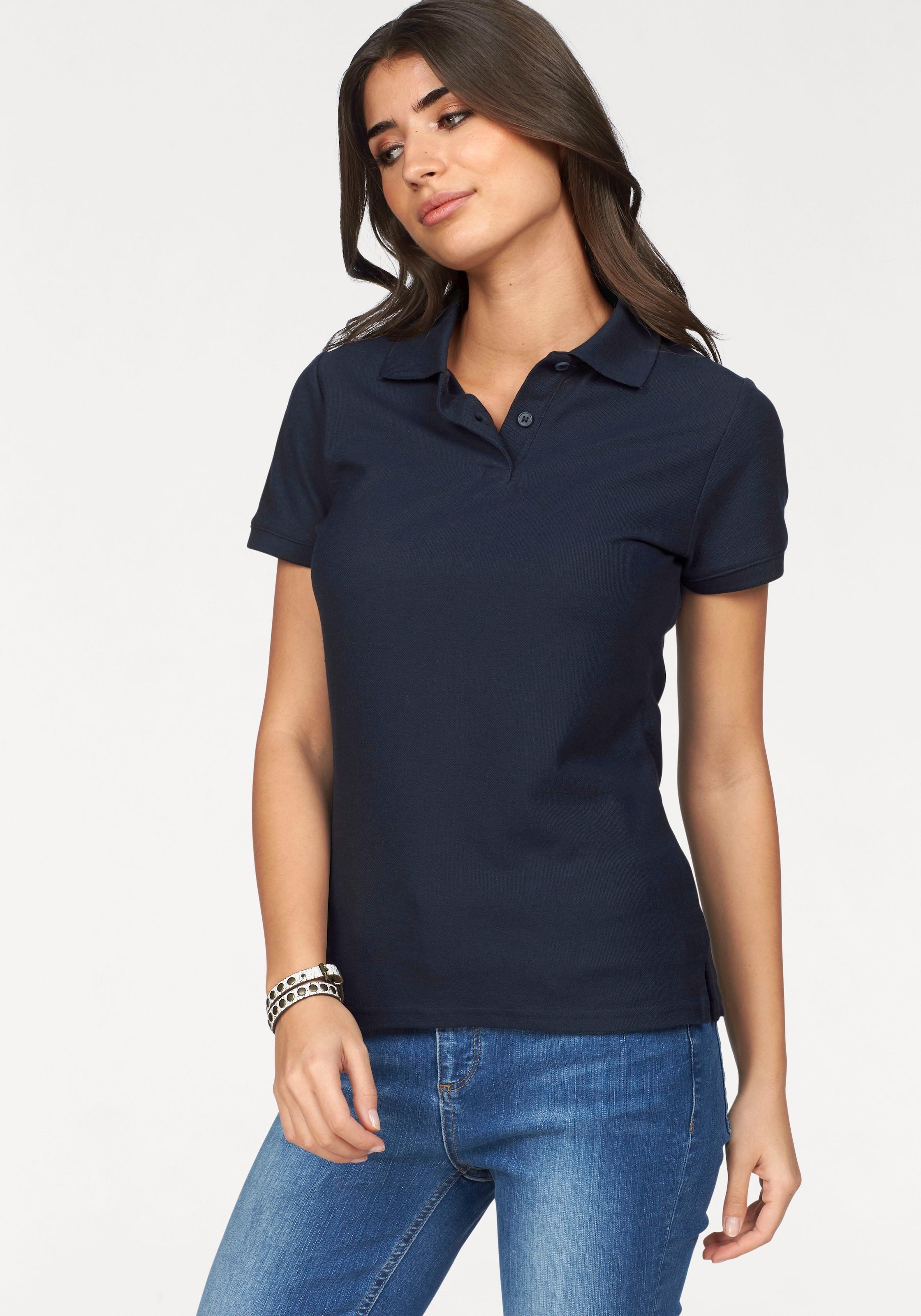 Fruit of the Loom Poloshirt "Lady-Fit Premium Polo" Sommershirt, unifarben, günstig online kaufen