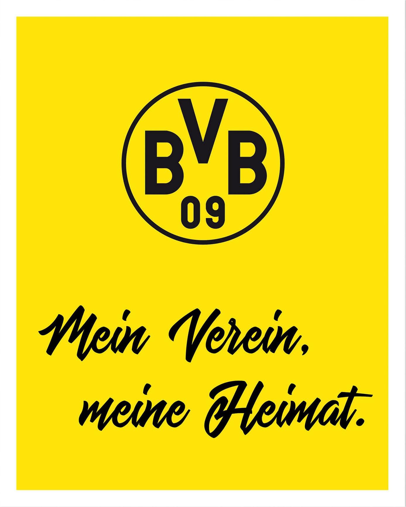 Poster »BVB Mein Verein, meine Heimat«, Landschaften, Poster ohne Bilderrahmen