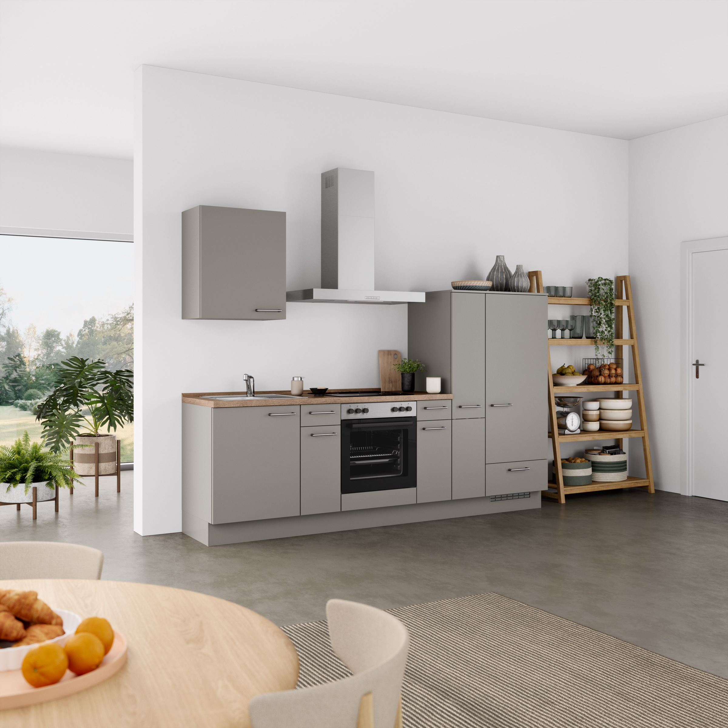 nobilia Küchenzeile ""Laser I", Ausrichtung wählbar, Breite 270 cm" vormont günstig online kaufen