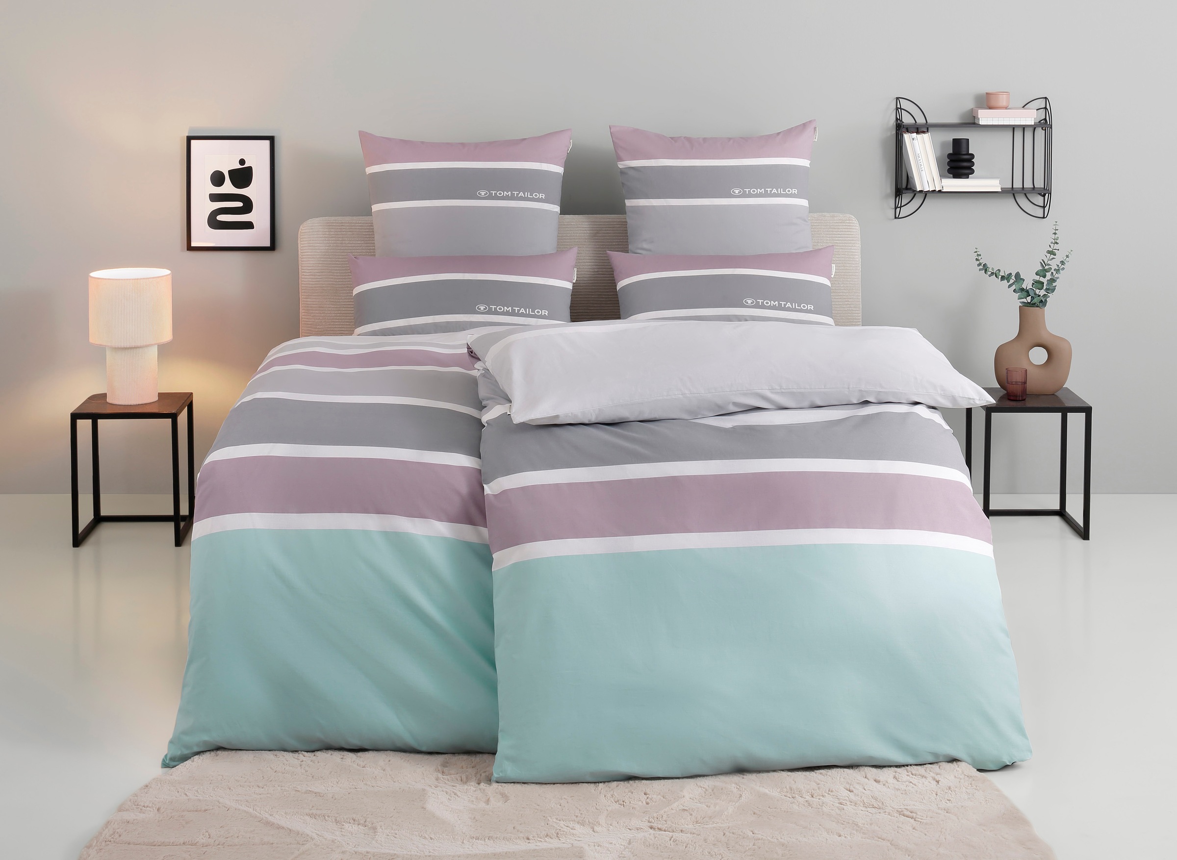 TOM TAILOR HOME Bettwäsche "Felix in Gr. 135x200 oder 155x220 cm" 3 Stk. tl günstig online kaufen