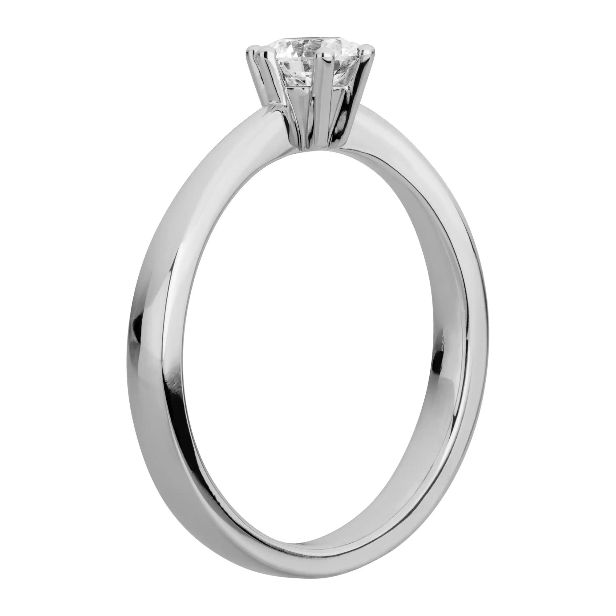 LYOMI Fingerring »585/- Weißgold 1 synth. Diam. 0,50 ct.«