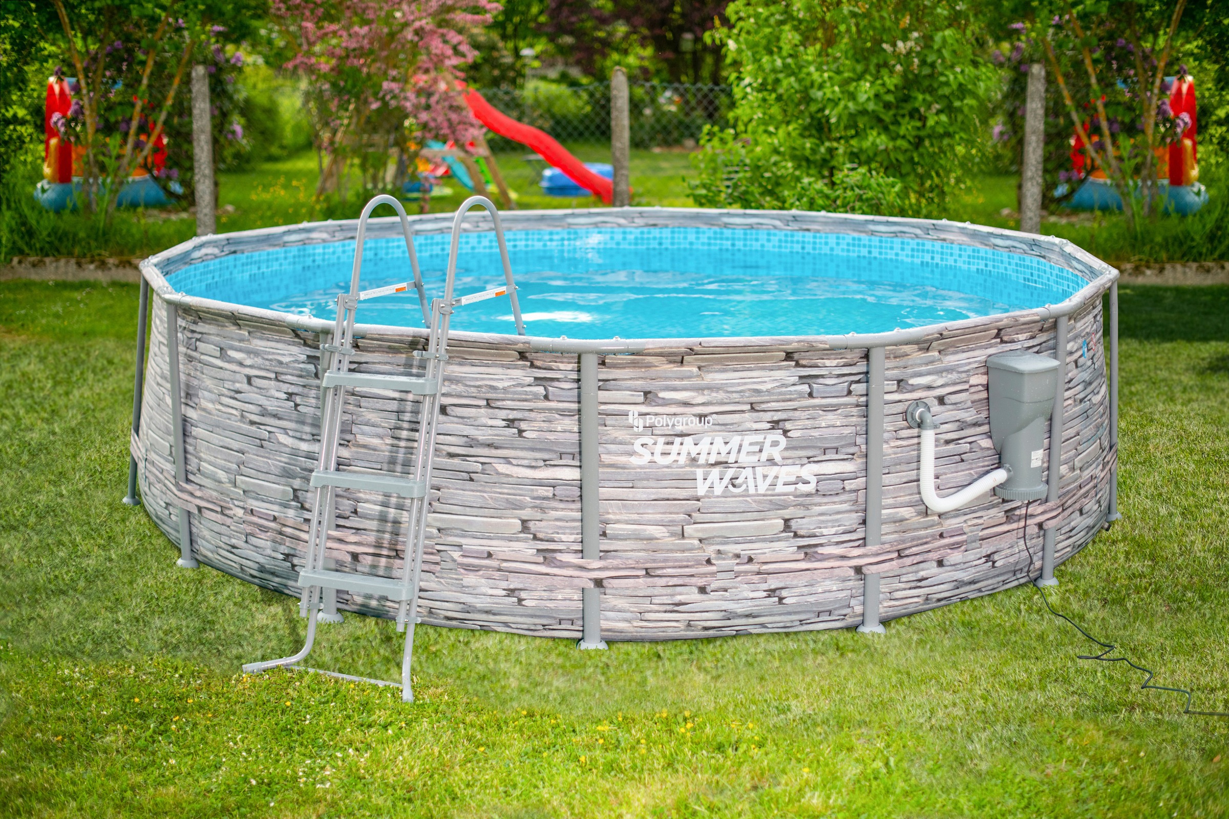 SummerWaves Framepool »Elite Frame«, (Set, 8 tlg.), ØxH: 427x107 cm