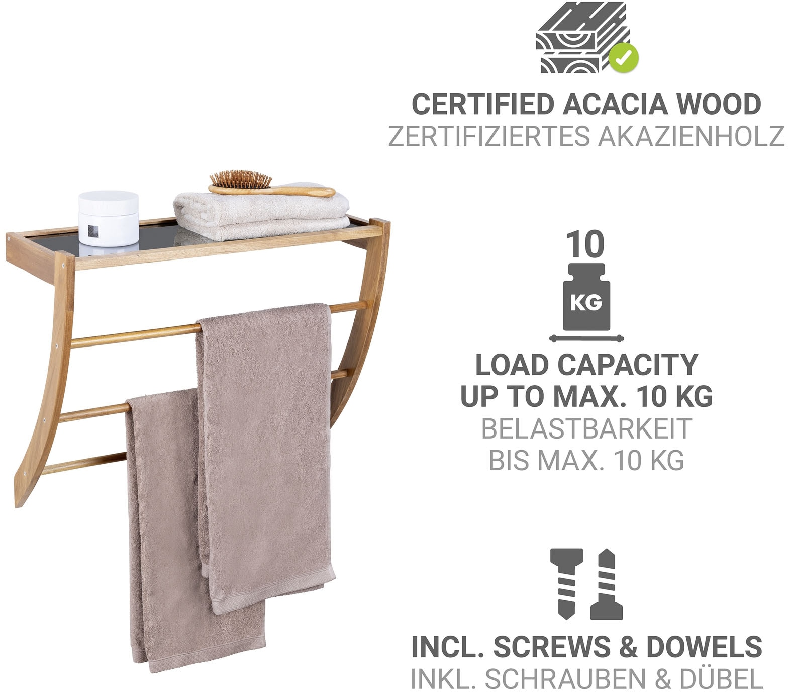 WENKO Wandregal »Fondi«