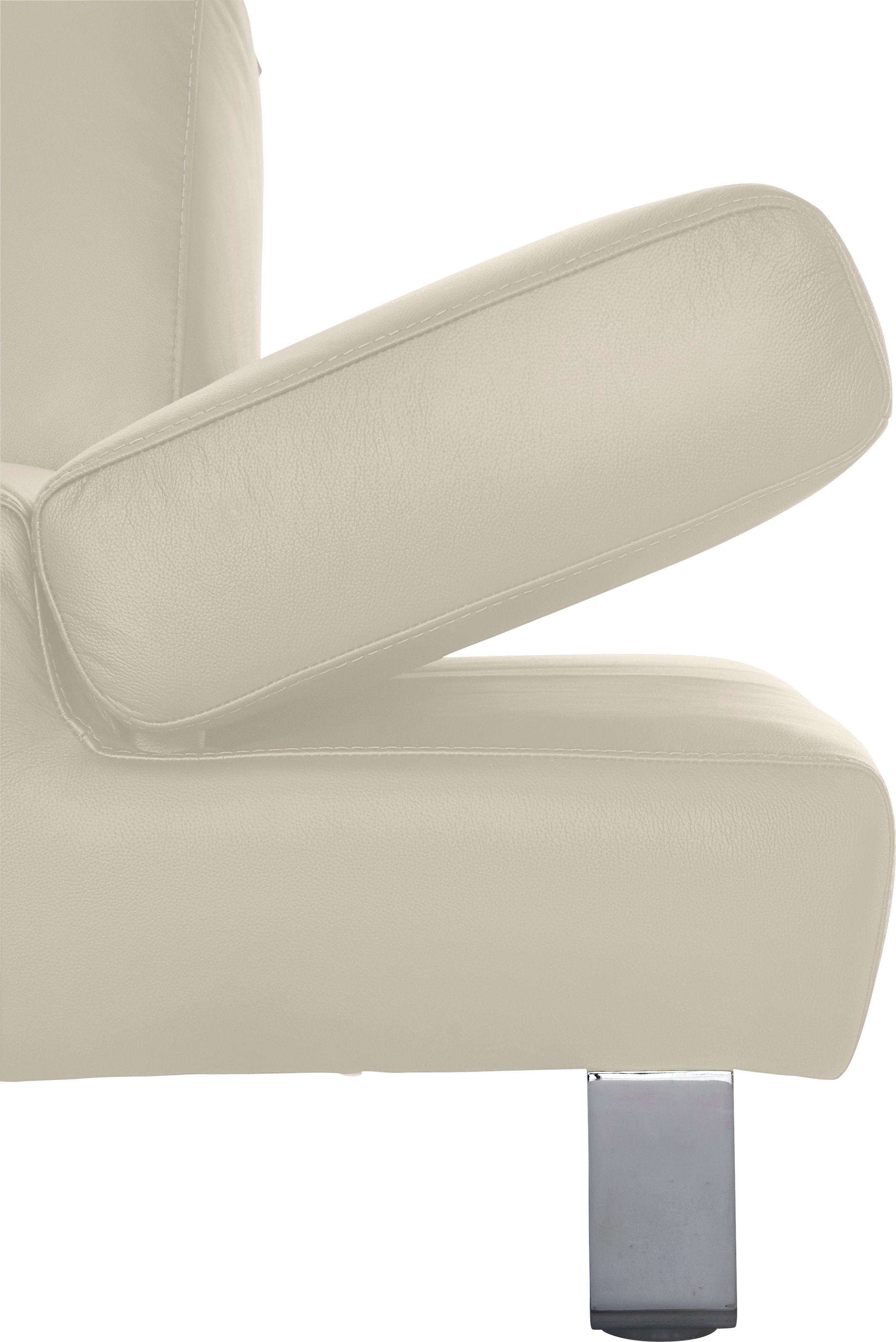 W.SCHILLIG 3-Sitzer »taboo Designsofa mit hohem Sitzkomfort«, mit Normaltiefe, inklusive Armlehnenverstellung, mit Kontrastnaht