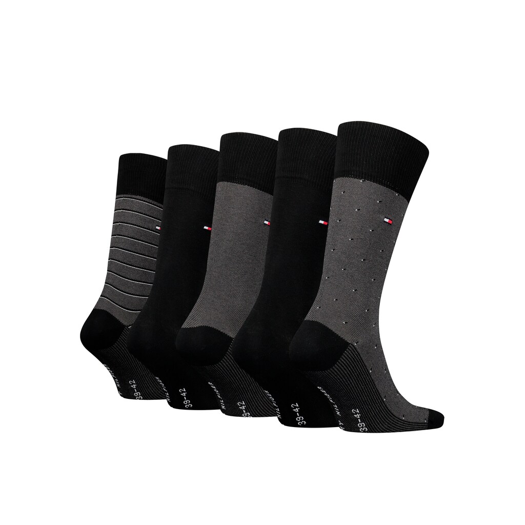 Tommy Hilfiger Socken, (Packung, 5 Paar), TH MEN SOCK 5P GIFTBOX BIRDEYE