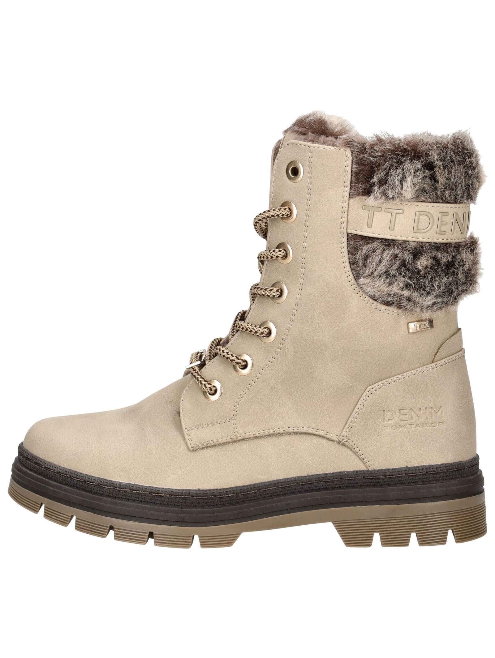 TOM TAILOR Schnürstiefelette »Tom Tailor Stiefelette Lederimitat/Textil«