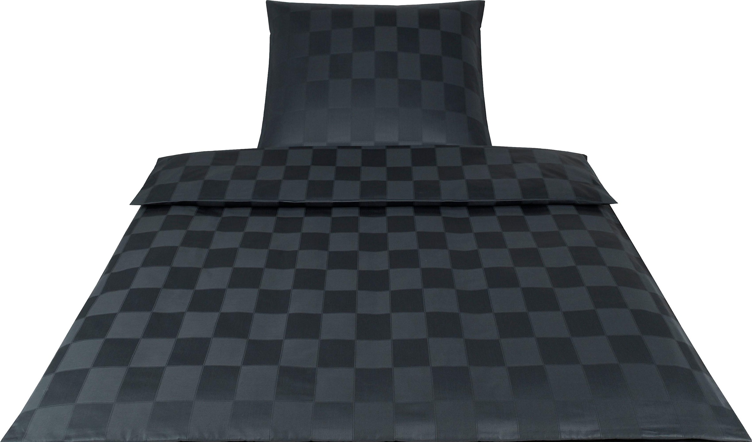 Elegante Bettwäsche "Courage" 2 Stk. im modernen Karodesign günstig online kaufen