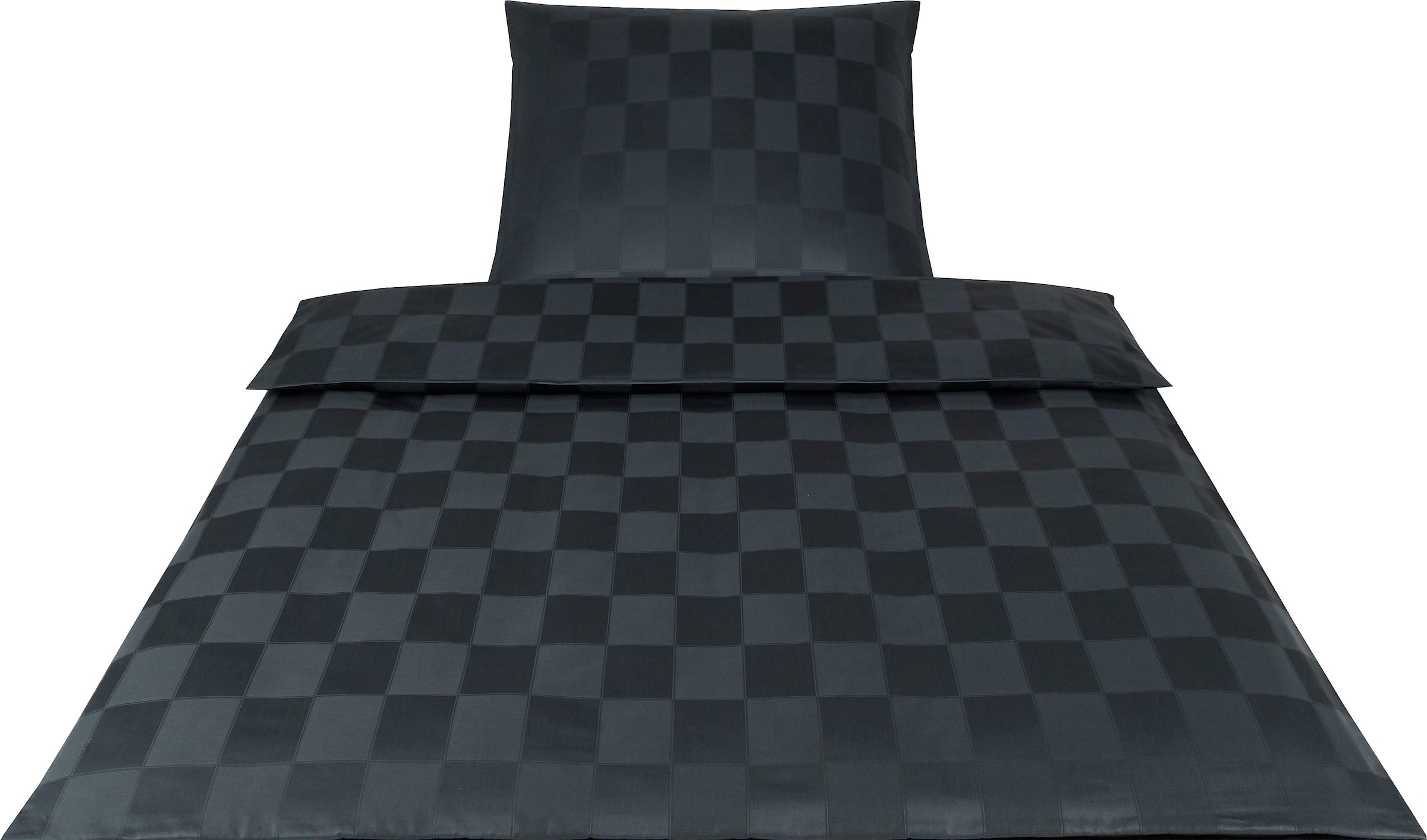 Elegante Bettwäsche "Courage" 2 Stk. tlg. im modernen Karodesign günstig online kaufen