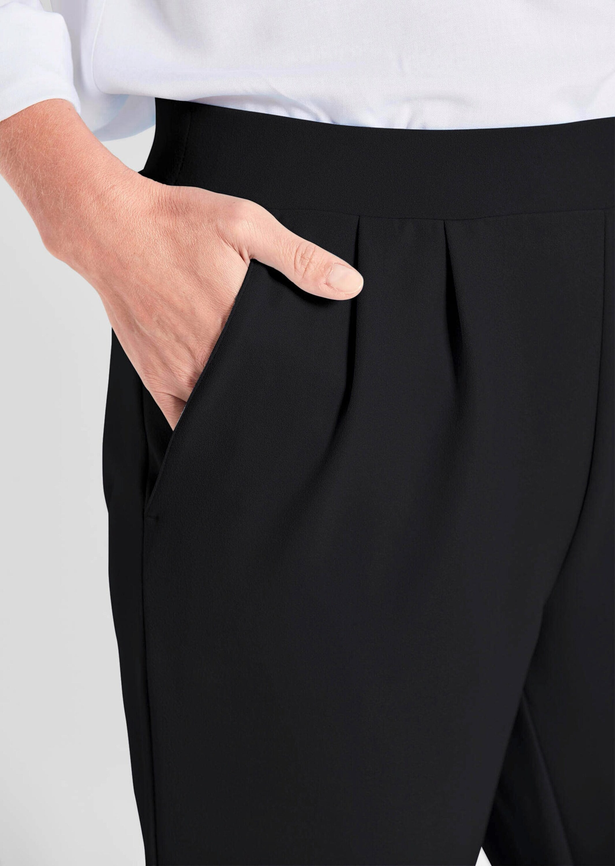 GOLDNER Schlupfhose »Schlupfhose SARA Knitterarme Hose SARA in gepflegter und elastischer Ware«