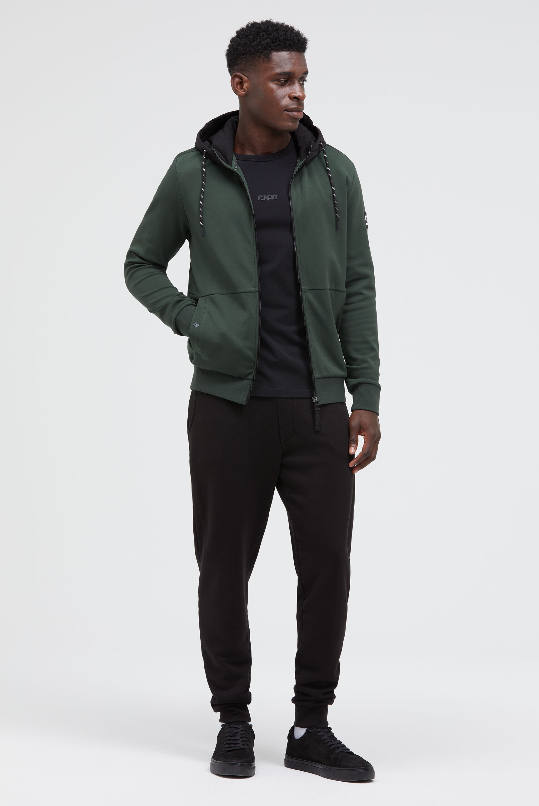 CMPD Kapuzensweatjacke, mit Baumwolle