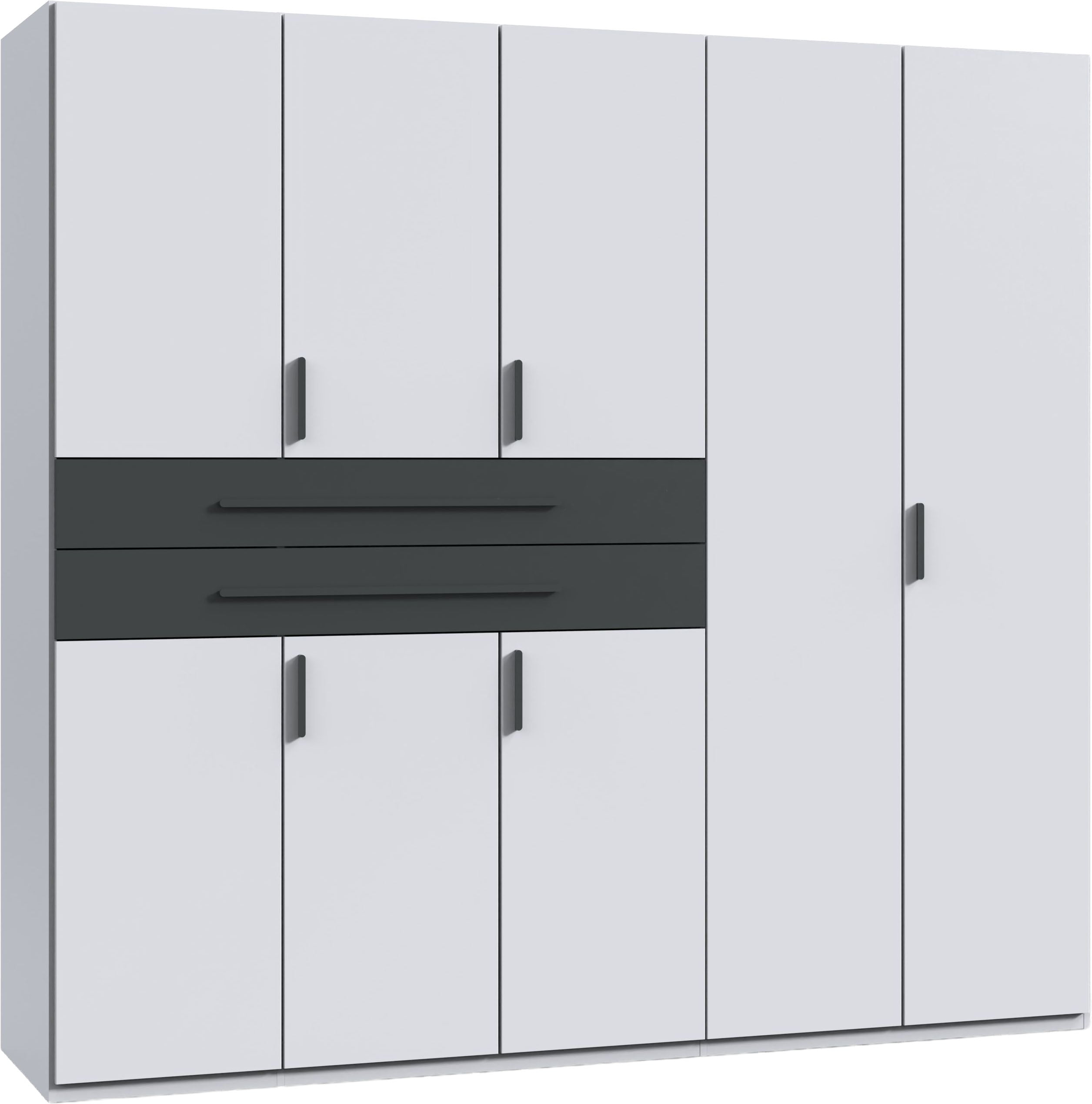 Wimex "Digit Kleiderschrank wahlweise mit oder ohne Spiegel" Schlafzimmer Schrank Bestseller im modernem Design, erhältlich in den Breiten 225cm oder 270cm (mit 8 oder 10 Türen)