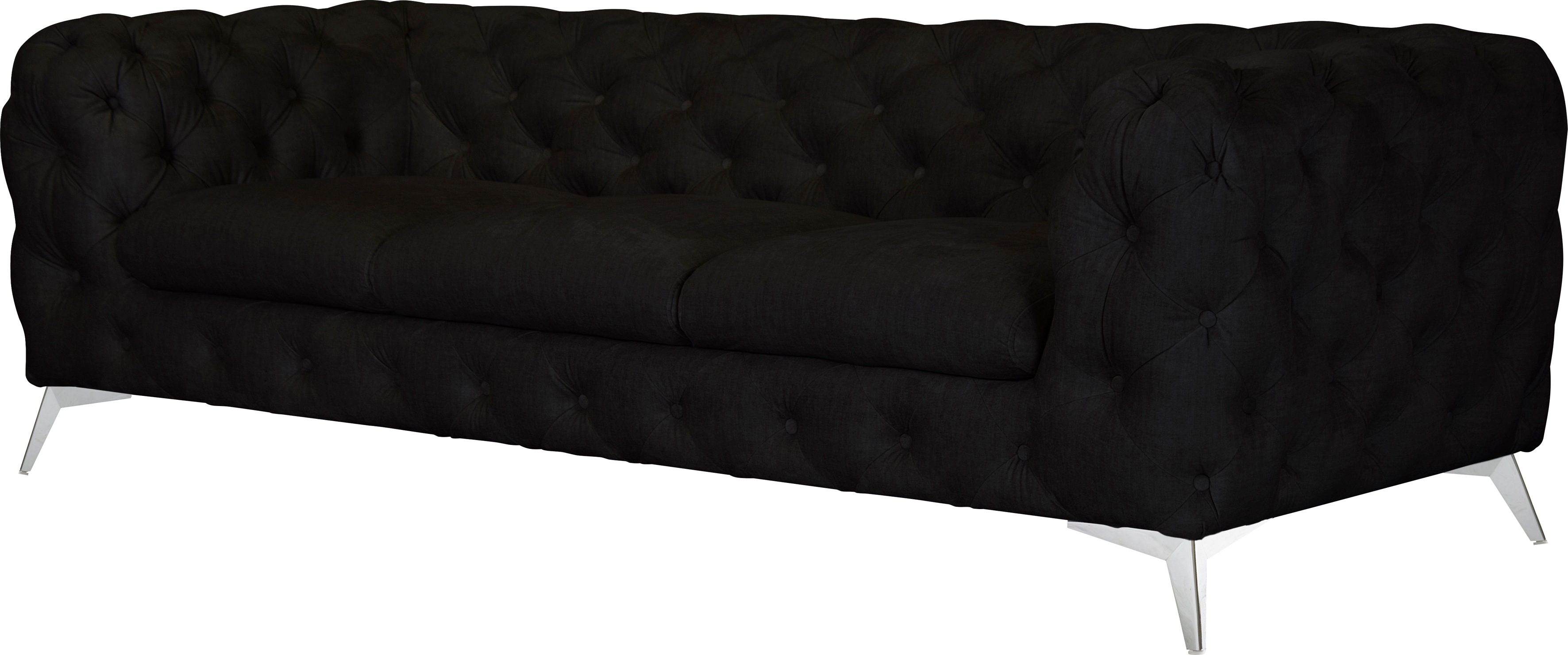 Thumbnail - Home affaire Chesterfield-Sofa "Glynis" aufwändige Knopfheftung, moderne Chesterfield Optik, Fußfarbe wählbar