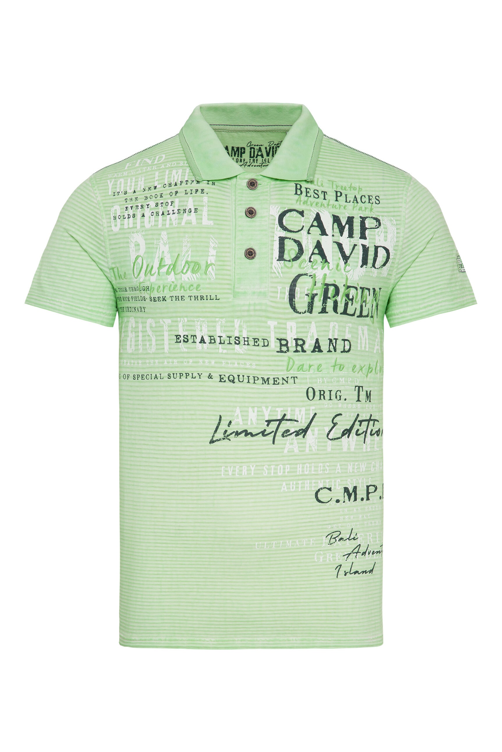CAMP DAVID Poloshirt, aus Baumwolle