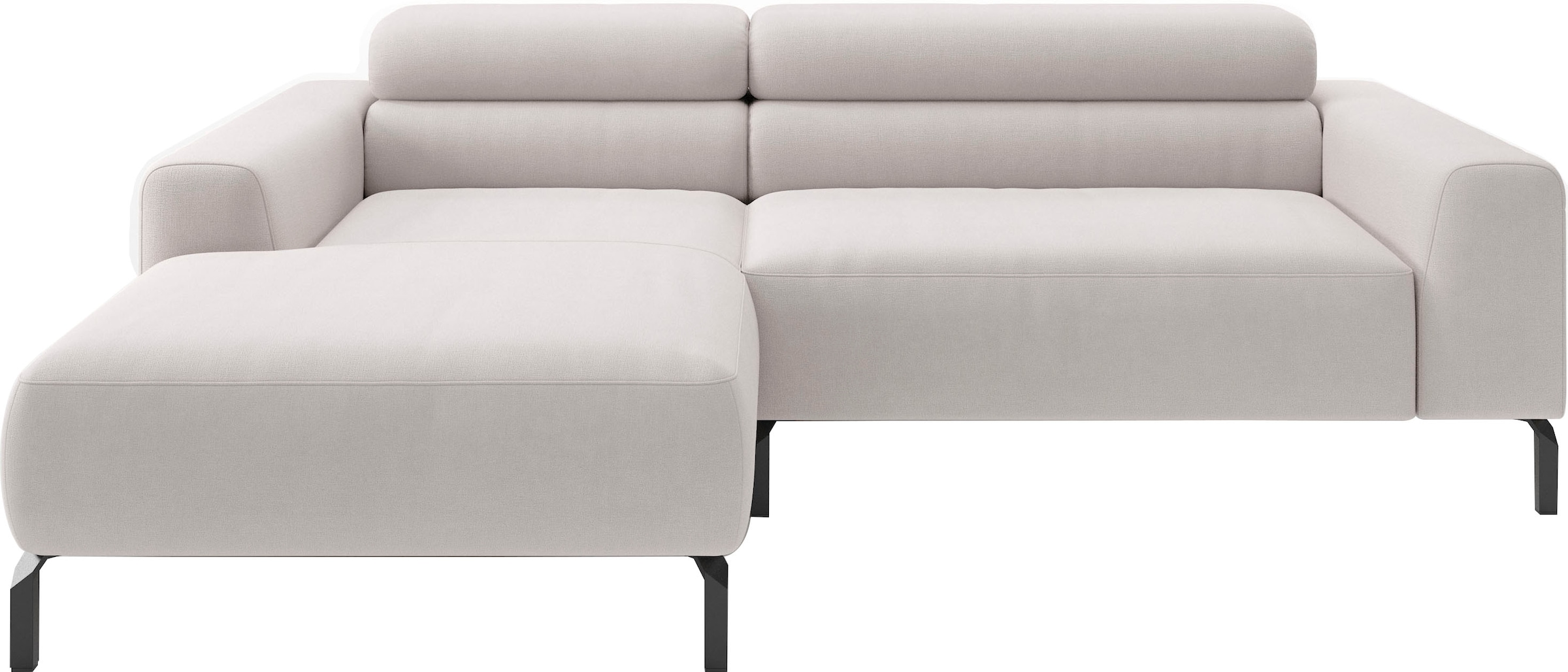 Home affaire Ecksofa "Ecksofa, L-Form, incl. Kopfteilverstellung, Breite 223 cm" wahlweise elektrische Sitztiefenverstellung