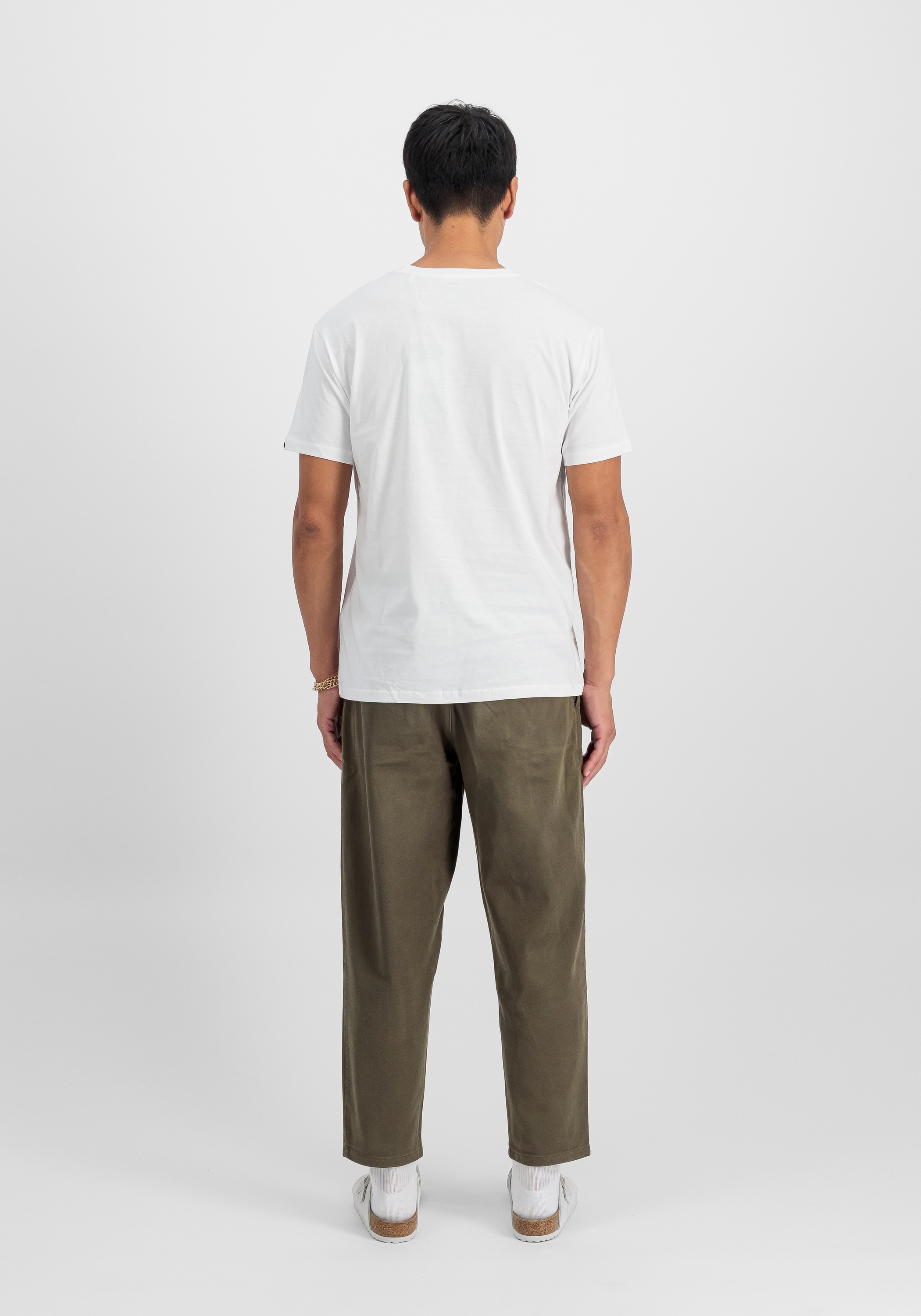 Alpha Industries Basic Tpu Small Logo T-Shirt White/Gold S 3