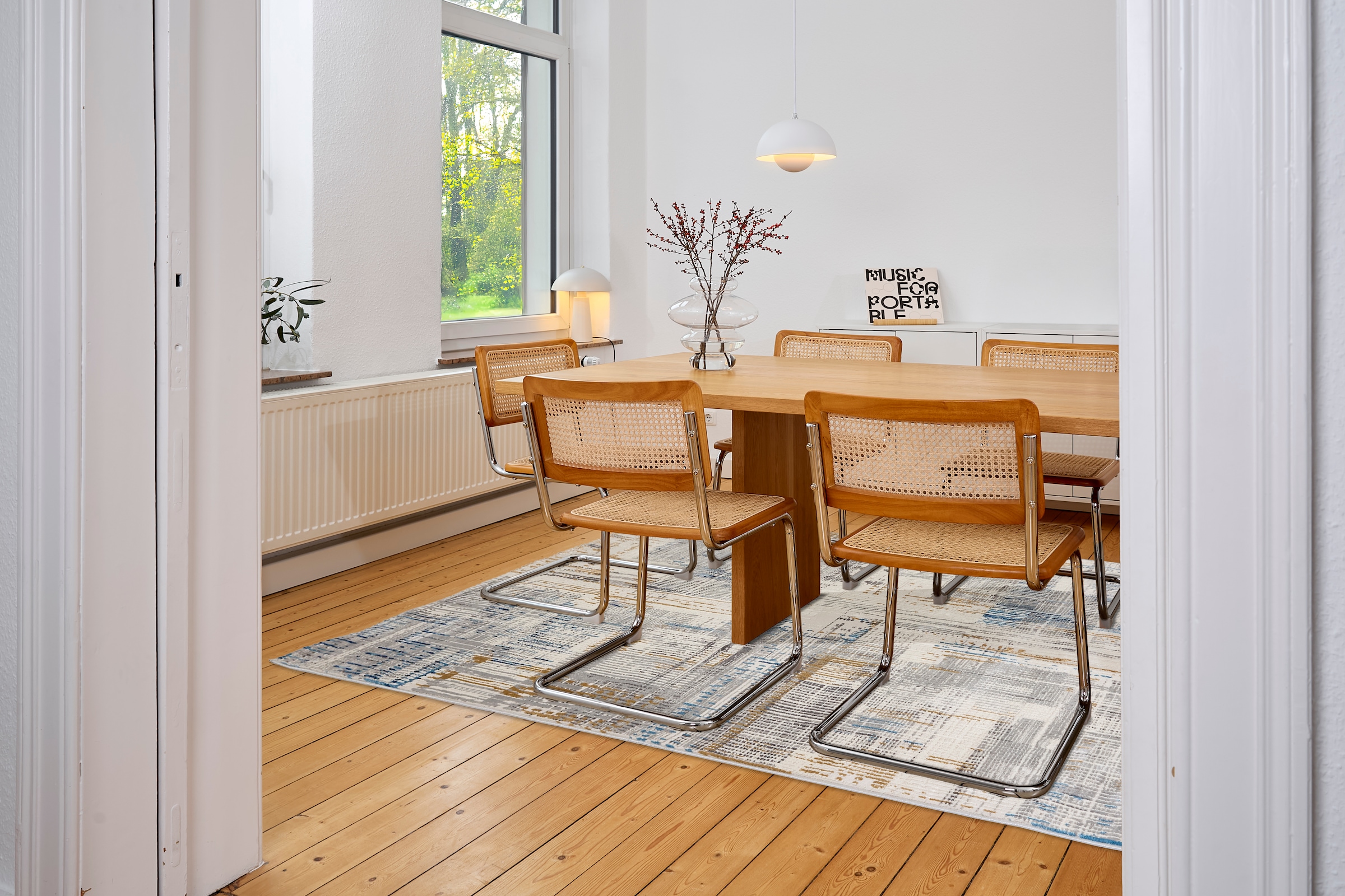 ASTRA Teppich »Jules 251«, rechteckig, 8 mm Höhe, Vintage, Hoch Tief, Kurzflor, Wohnzimmer, Schlafzimmer