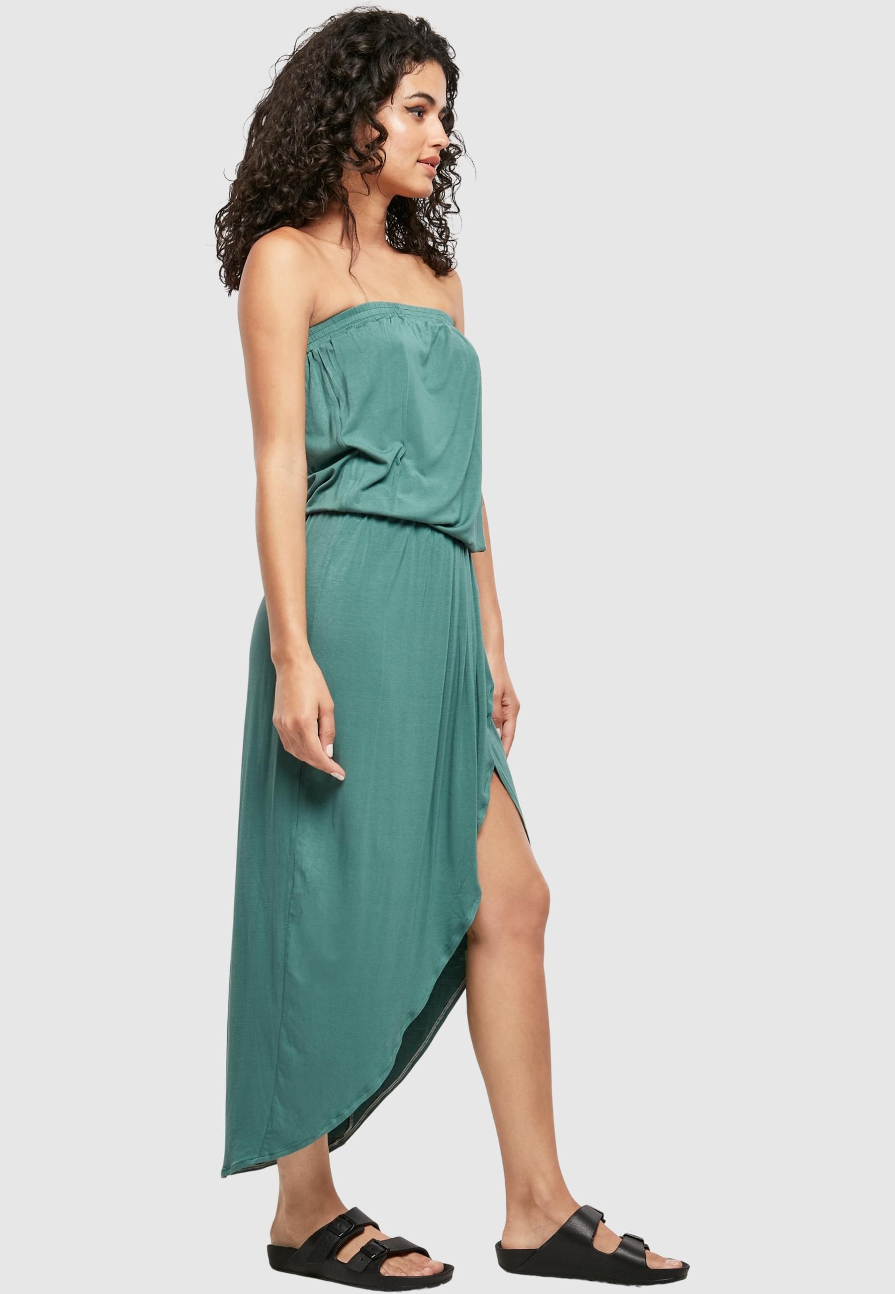 URBAN CLASSICS Shirtkleid »Urban Classics Damen Ladies Viscose Bandeau Dress«, (1 tlg.)