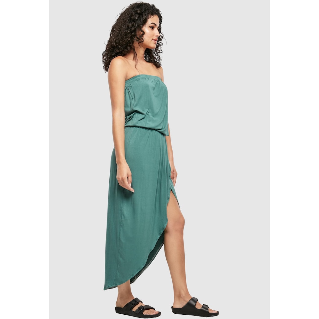 URBAN CLASSICS Shirtkleid »Urban Classics Damen Ladies Viscose Bandeau Dress«, (1 tlg.)