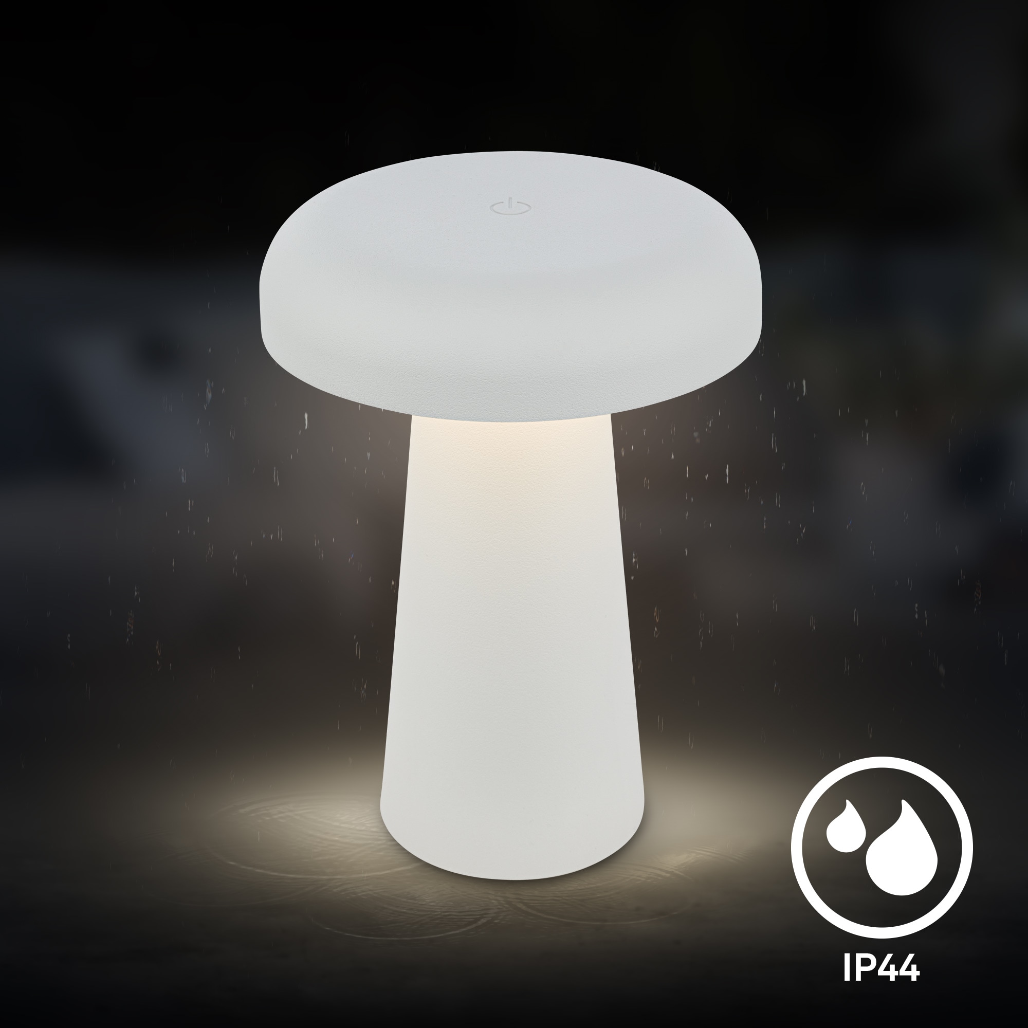 Briloner Leuchten LED Außen-Tischleuchte »CLOUD« LED-Modul 1 Stk. Warmweiß 12x17 cm, Akku tauschbar, Indoor/Outdoor, Wohnzimmer, Flur, Balkon