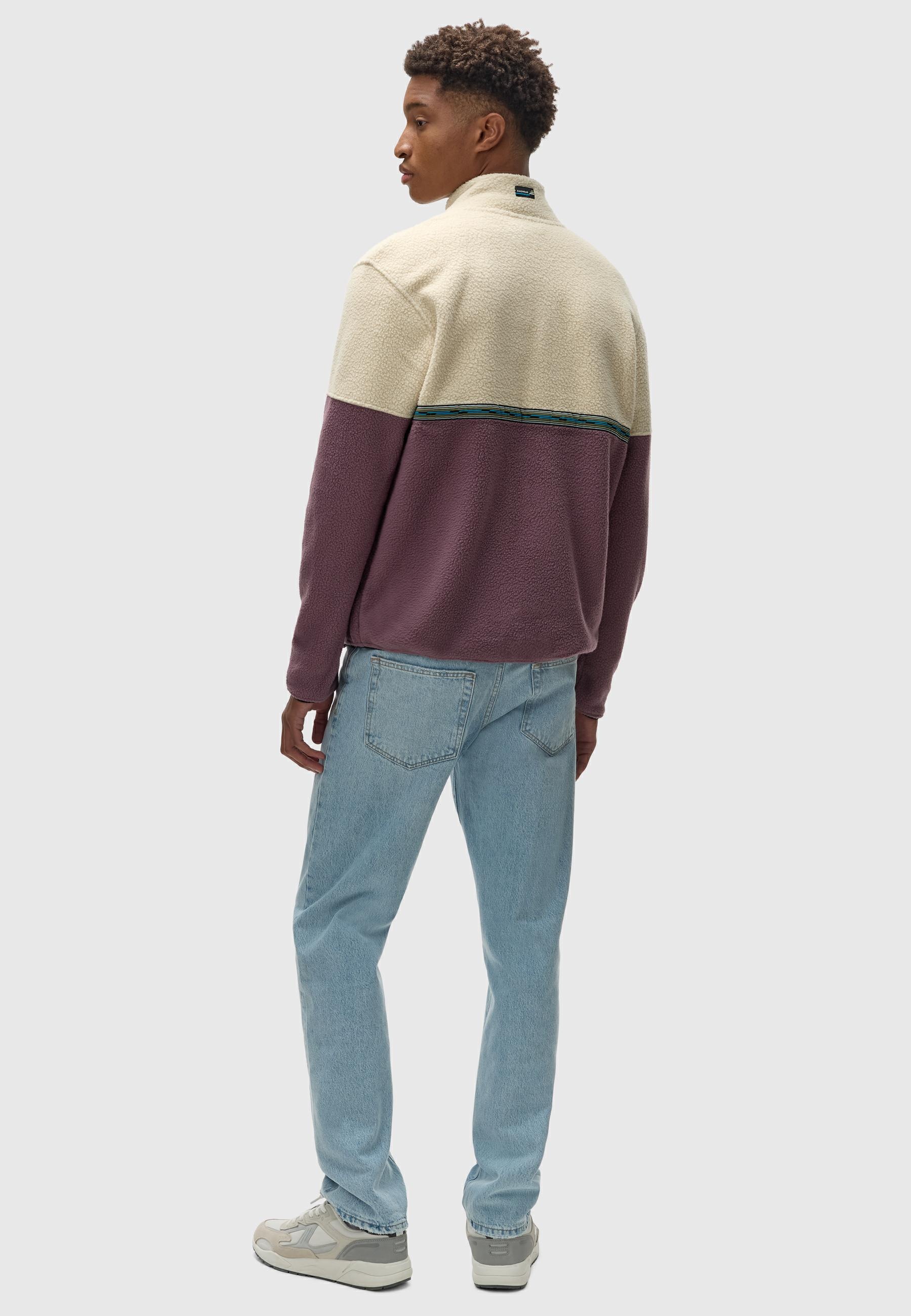 Ragwear Fleecejacke »Lonndy«, ohne Kapuze, Angesagte Herren Plüschjacke mit hohem Kragen