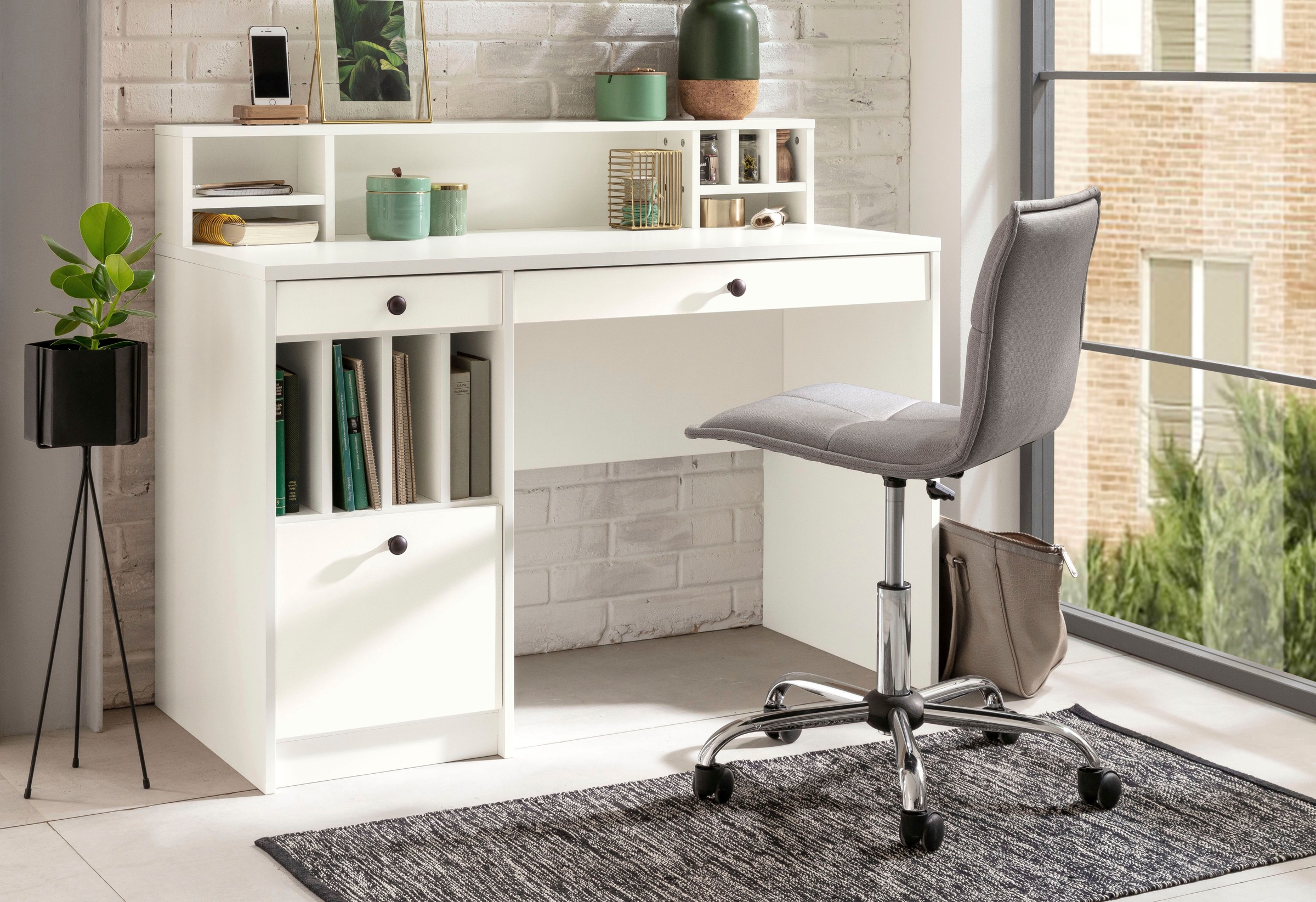 OTTO home Schreibtisch "Licia, Computertisch" im Landhausstil, in 2 Breiten günstig online kaufen