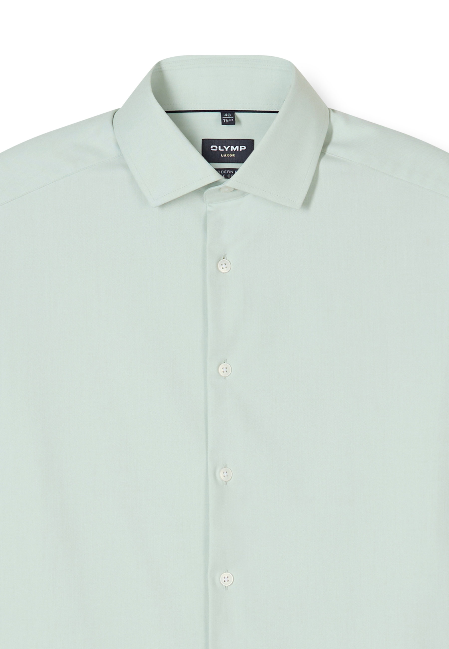 Businesshemd OLYMP "OLYMP Luxor 24/Seven, modern fit, Global Kent", Herren, Gr. 42, Normaler Arm, limone, 64% Baumwolle, 27% Polyester, 9% Elasthan, Hemden 2