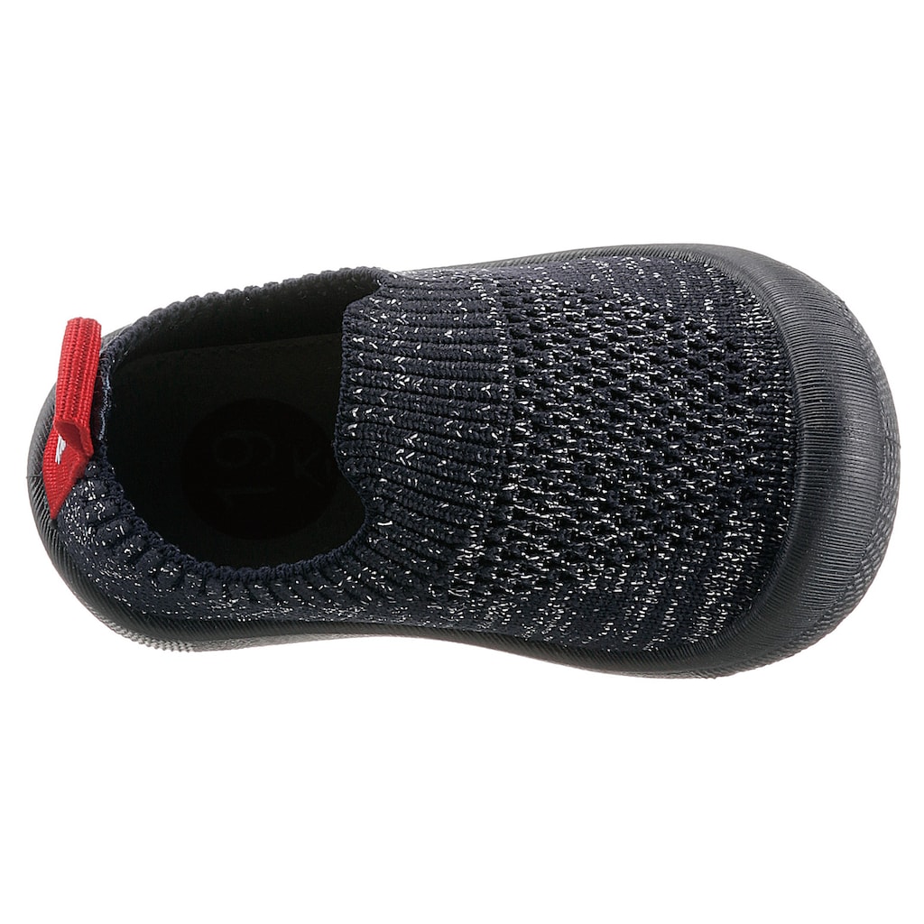 Schuhe Schuhtrends für Kinder Kickers Hausschuh »Kick Easy«, im melierten Knitwear-Look marine-meliert