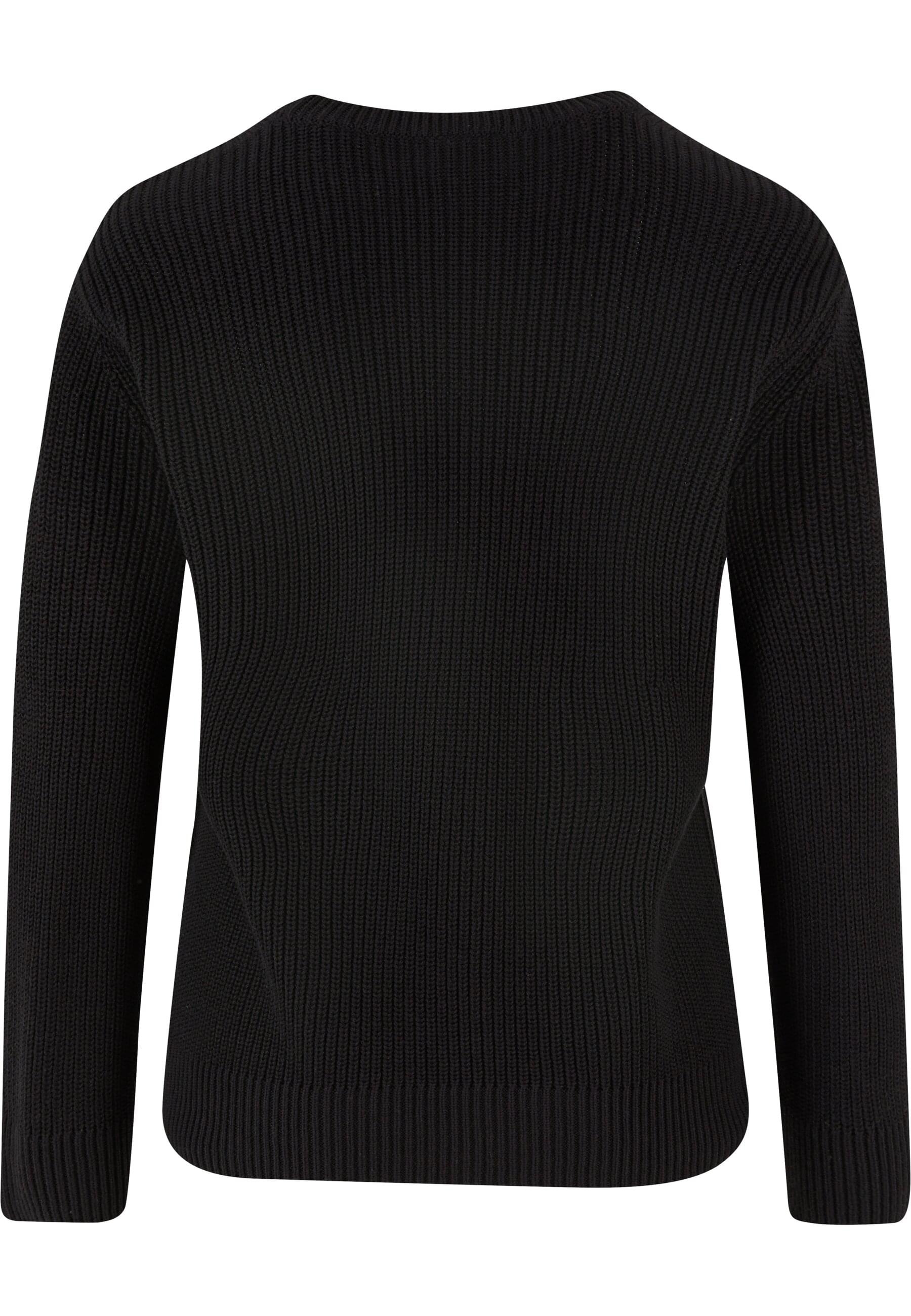 URBAN CLASSICS Rundhalspullover "Urban Classics Damen Ladies Rib Knit Sweat günstig online kaufen