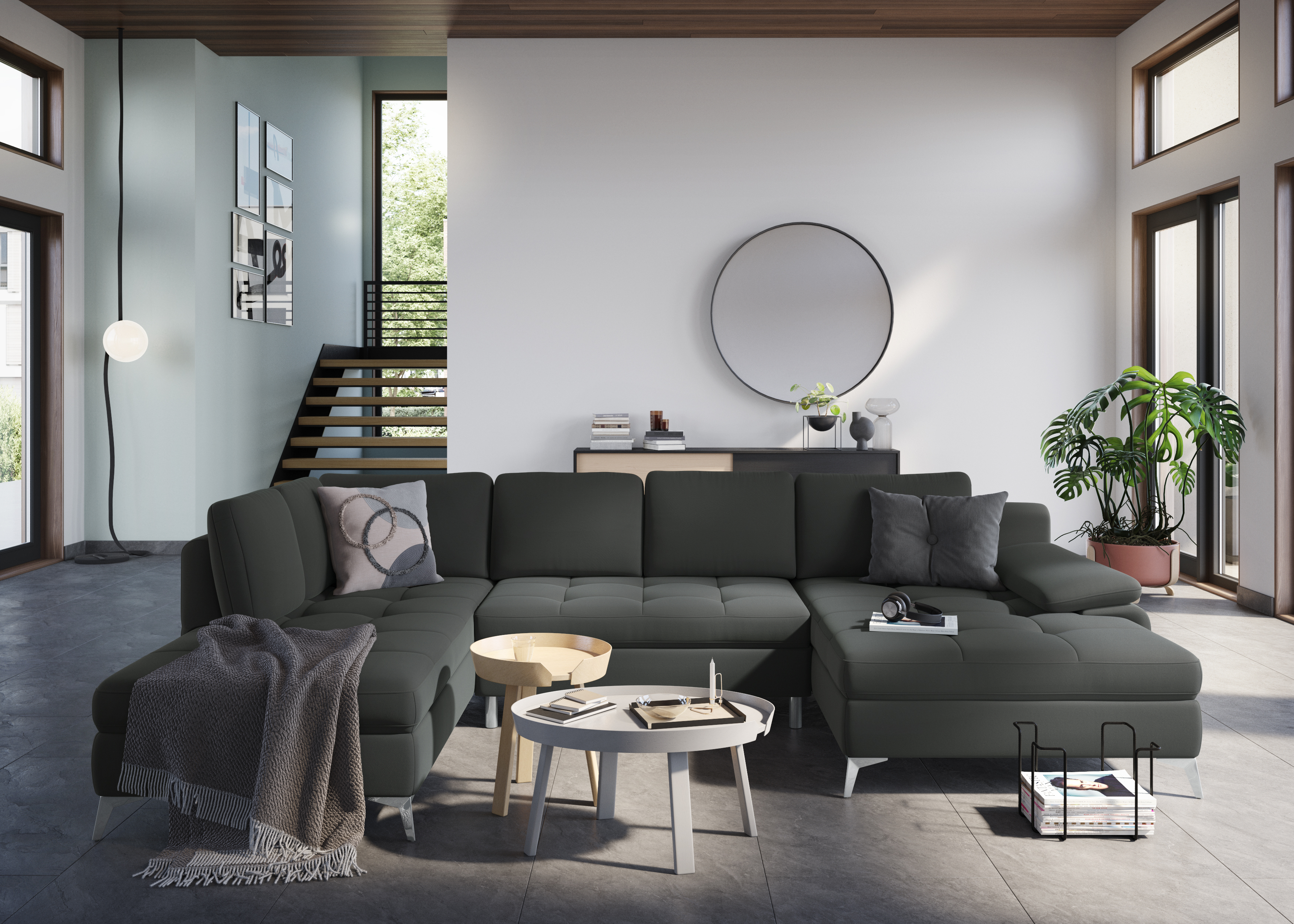BAUR und Sitzfläche, home modular »Bulky«, aufgebaut U-Form collection Wohnlandschaft in bestellen ATLANTIC | XXL