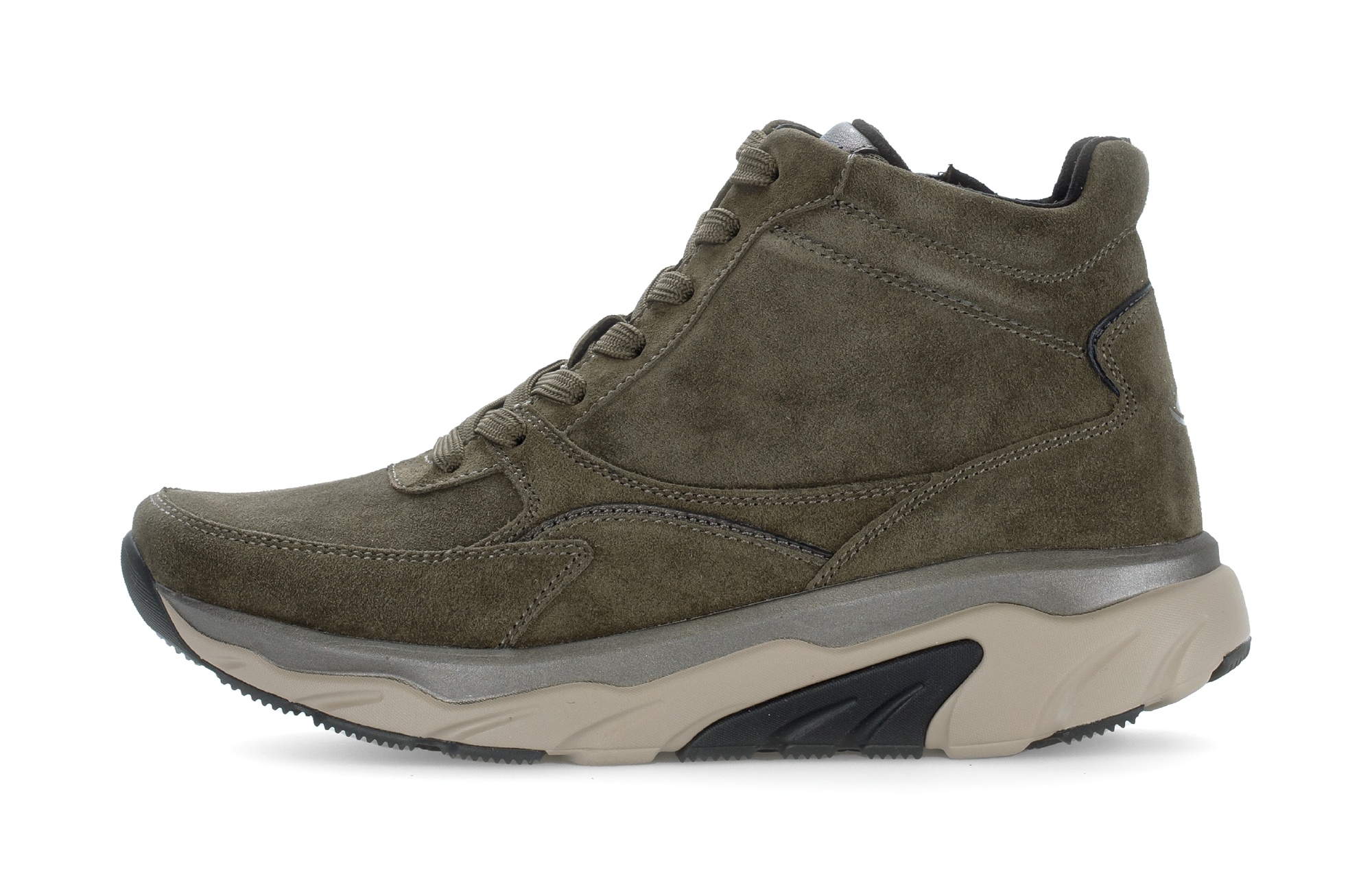 Gabor Rollingsoft Keilsneaker, Schnürboots, High Top-Sneaker, Komfortschuh, gepolsterter Schaftrand