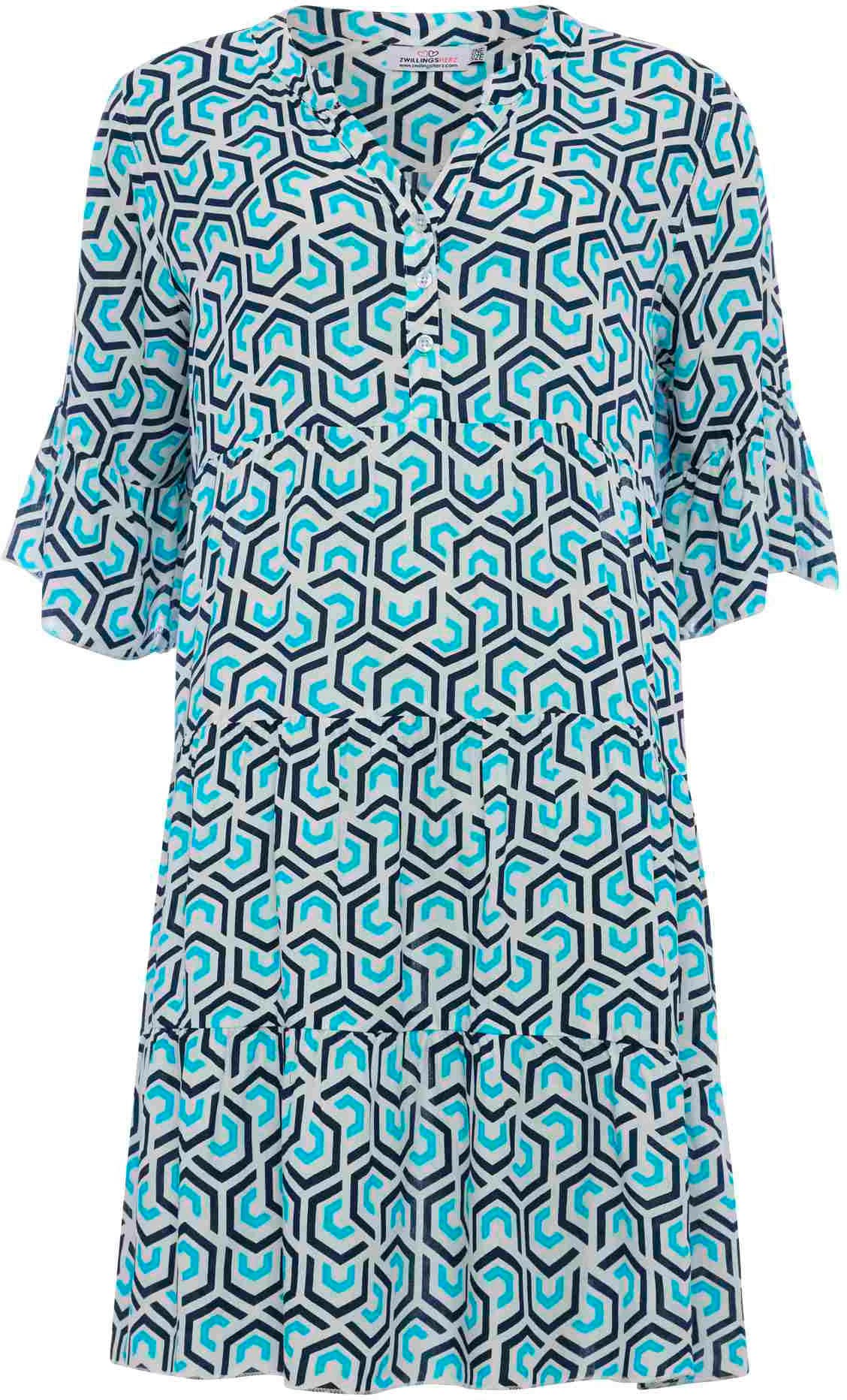 Muster allover Sommerkleid, BAUR grafischem | kaufen Zwillingsherz mit online