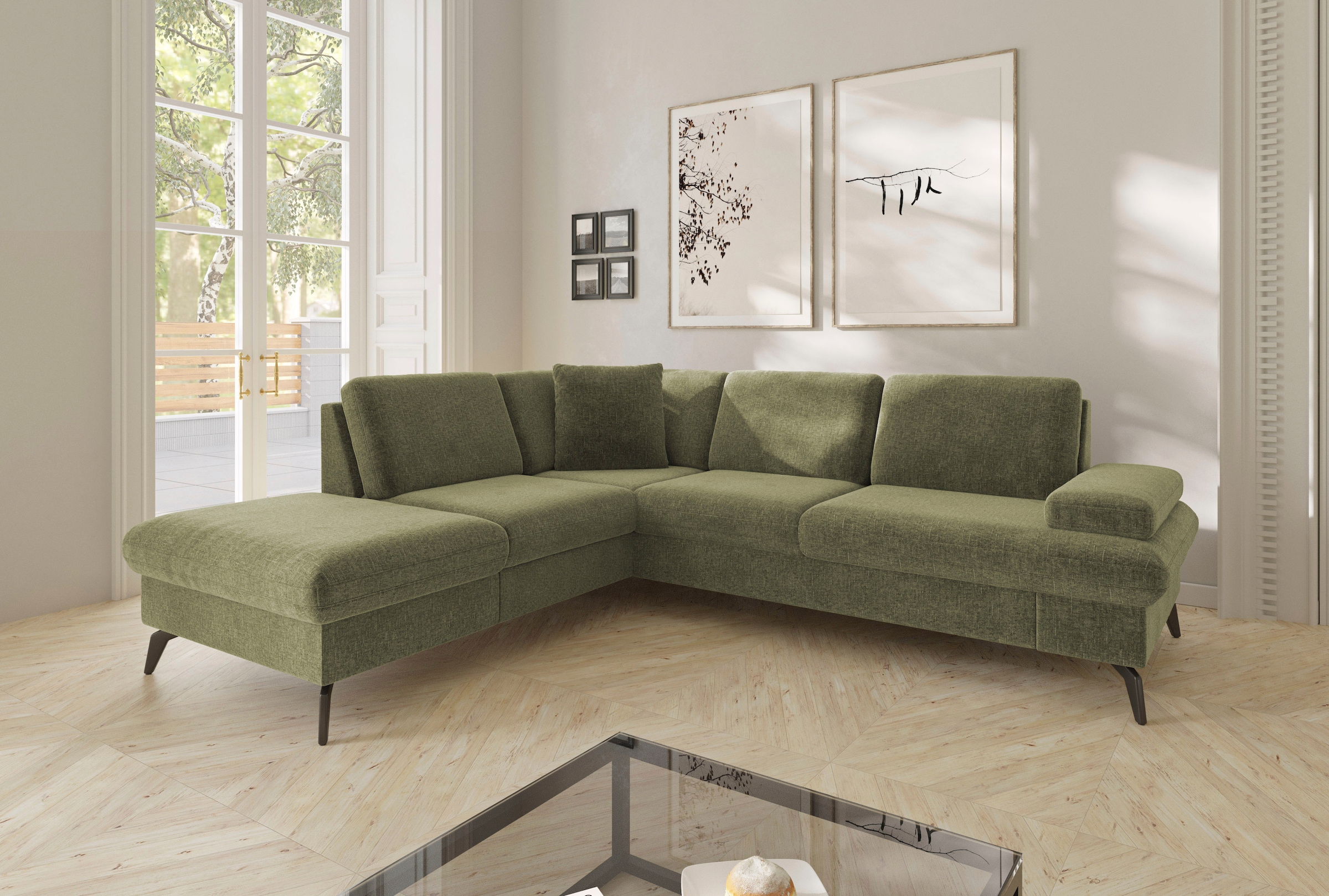 sit&more Ecksofa "Morris Jubi L-Form, B: 238 cm" mit Armteilfunktion & 1 Zi günstig online kaufen