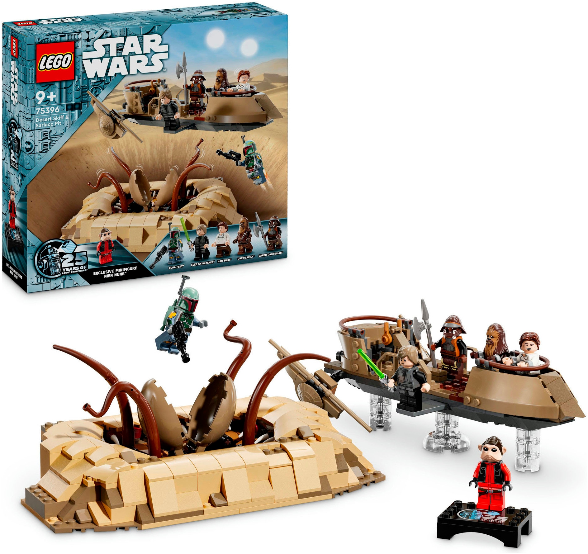 Konstruktionsspielsteine »Wüsten-Skiff und Sarlacc-Grube (75396), LEGO Star Wars«,...