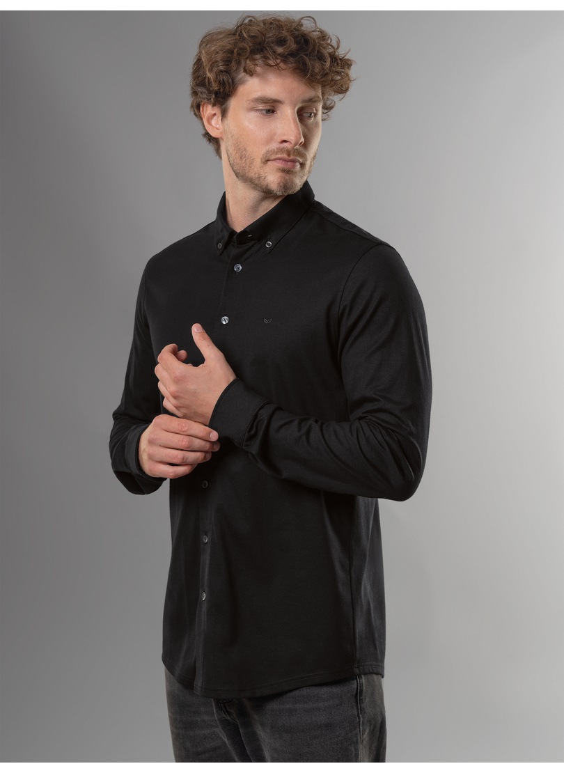 Trigema Poloshirt "TRIGEMA Business-Hemd aus DELUXE-Single-Jersey" 1 Stk. t günstig online kaufen