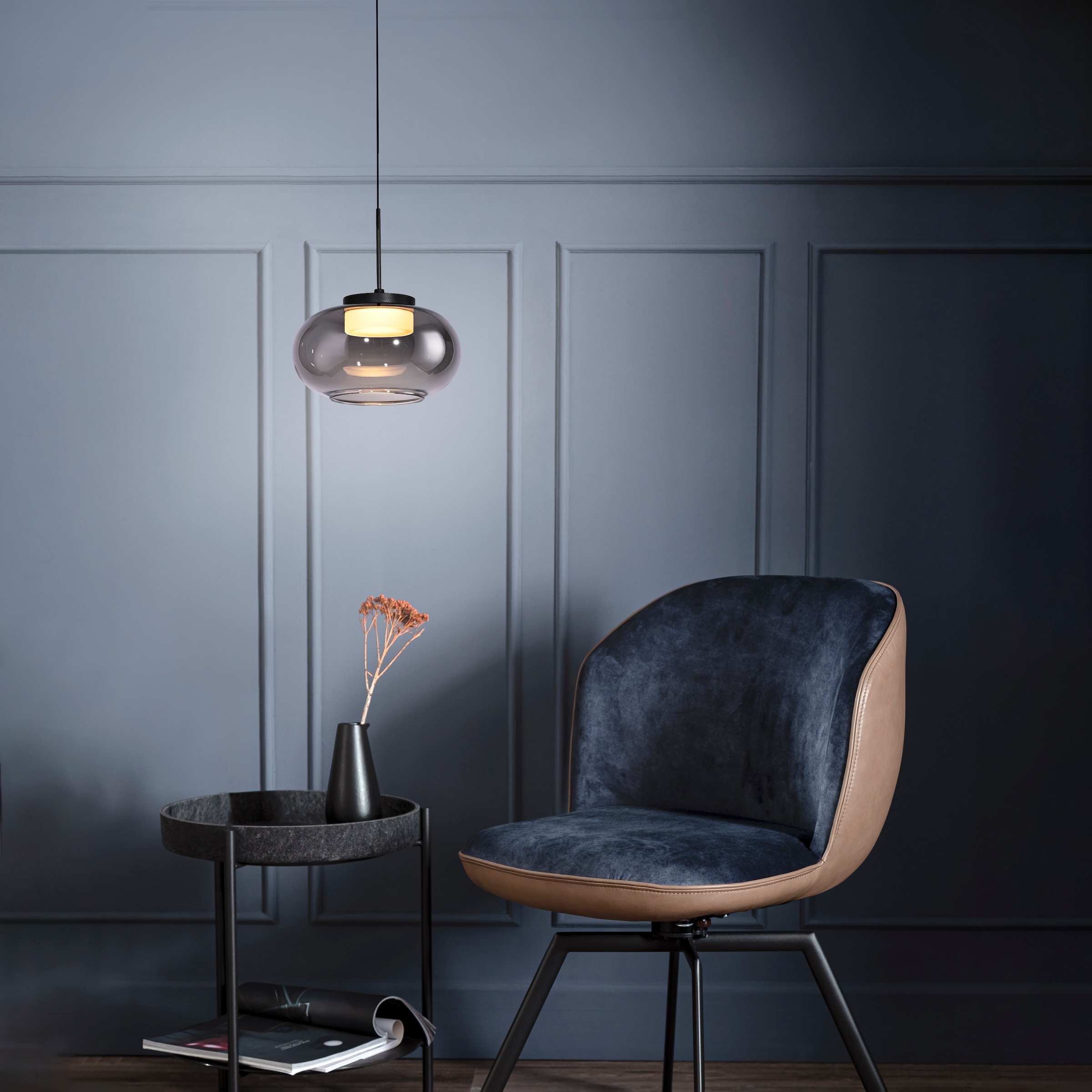 SCHÖNER WOHNEN-Kollektion LED Pendelleuchte »SIA« LED-Board 1 Stk. Warmweiß SCHÖNER WOHNEN Kollektion, Höhenverstellbar, SimplyDim, Memoryfunktion