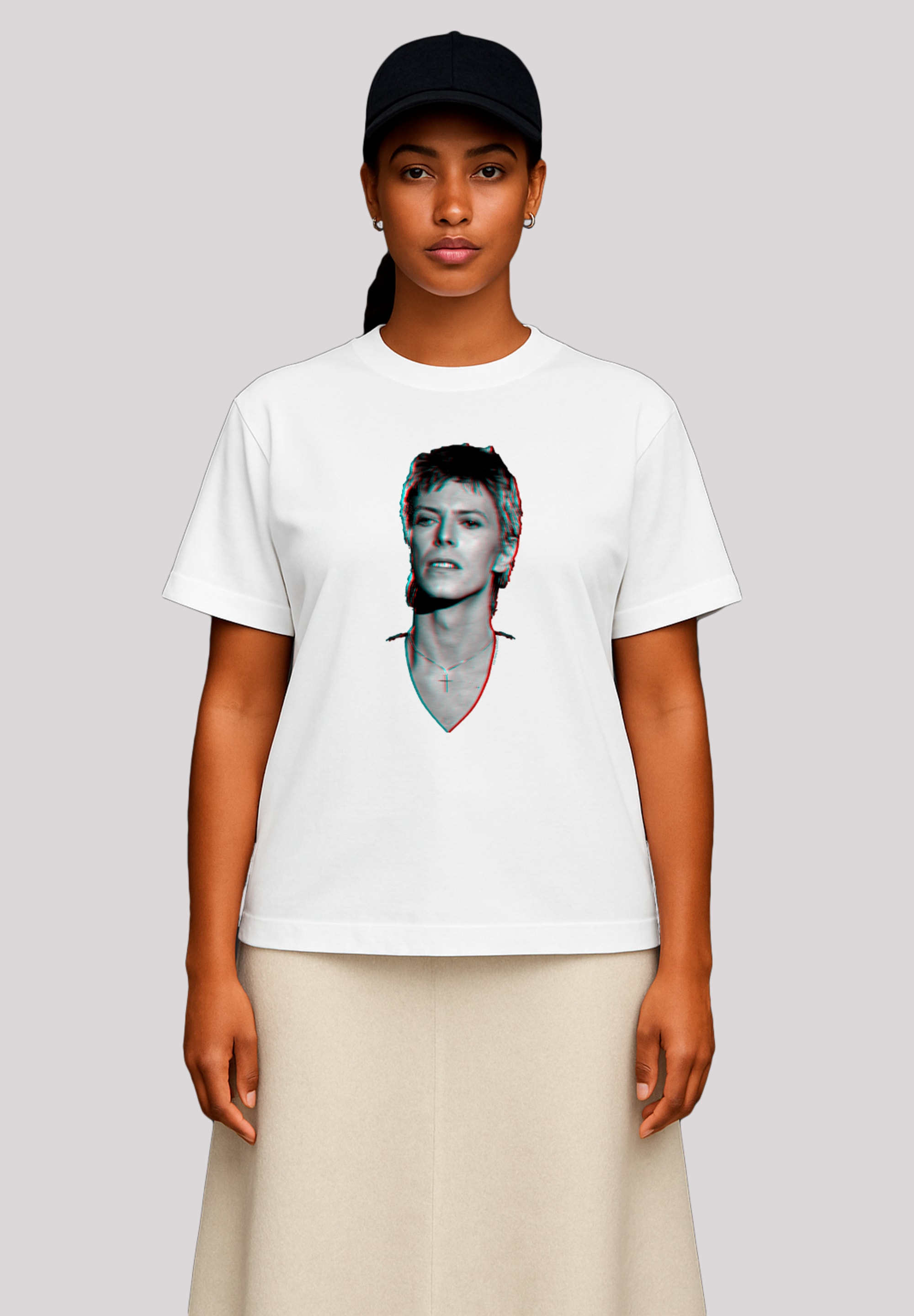 F4NT4STIC T-Shirt "TV Times Pop Star David Bowie Portrait 1977", Premium Qu günstig online kaufen