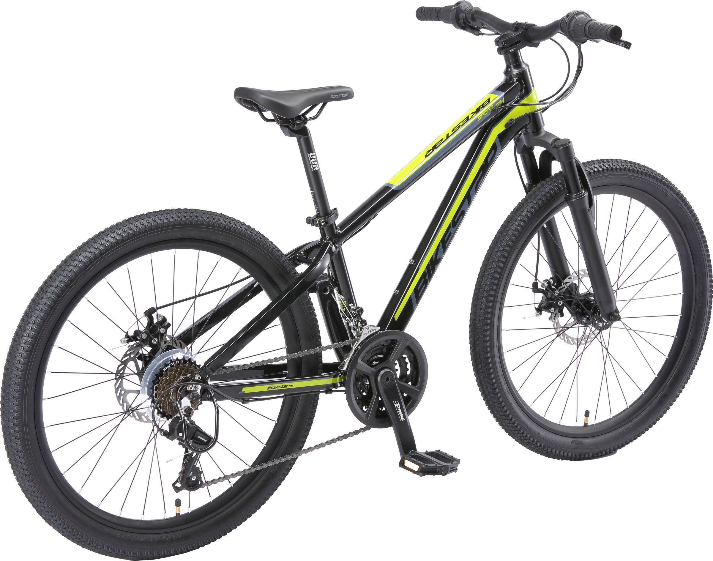Bikestar Jugendfahrrad, 21 Gang, Shimano, RD-TY21 Schaltwerk, Kettenschaltung