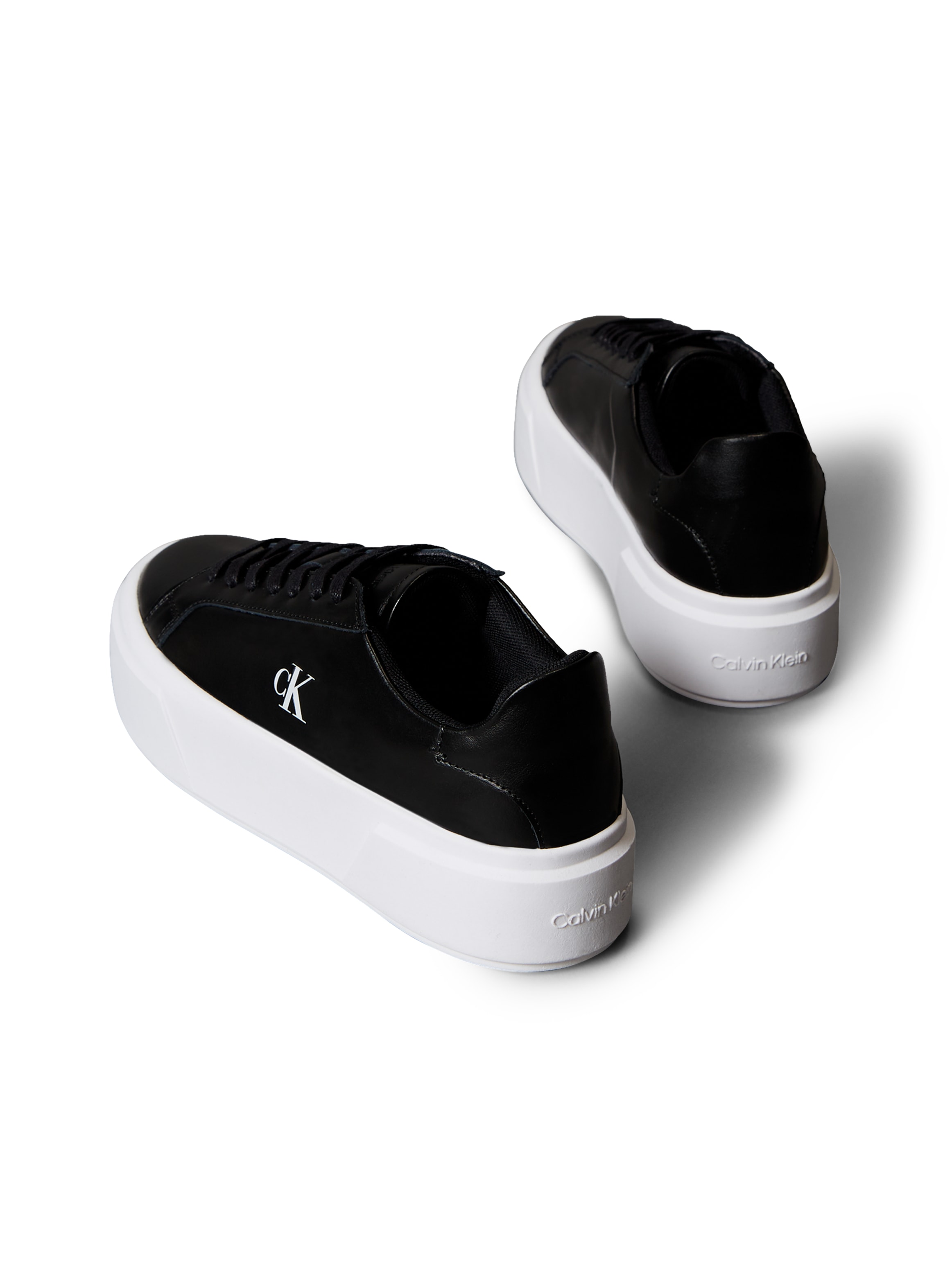 Calvin Klein Jeans Plateausneaker »FLATFORM LACE UP LTH MG«  Schnürschuh, Halbschuh, Freizeitschuh mit CK-Logo