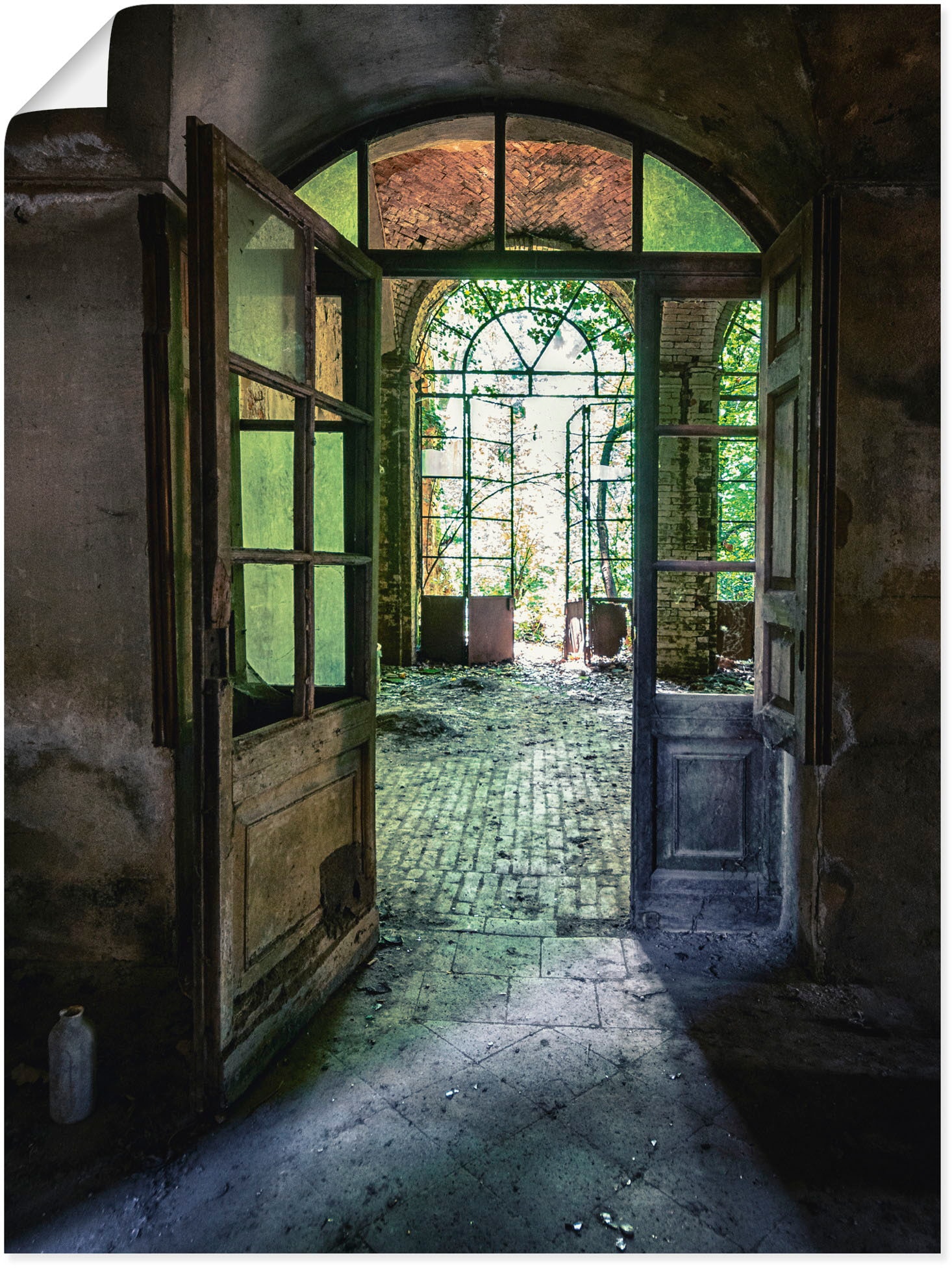 Artland Wandbild - alte in BAUR Größen oder Place (1 & Leinwandbild, »Lost Türen, Poster Fenster Alubild, versch. Fenster«, St.), Tür Wandaufkleber | kaufen als