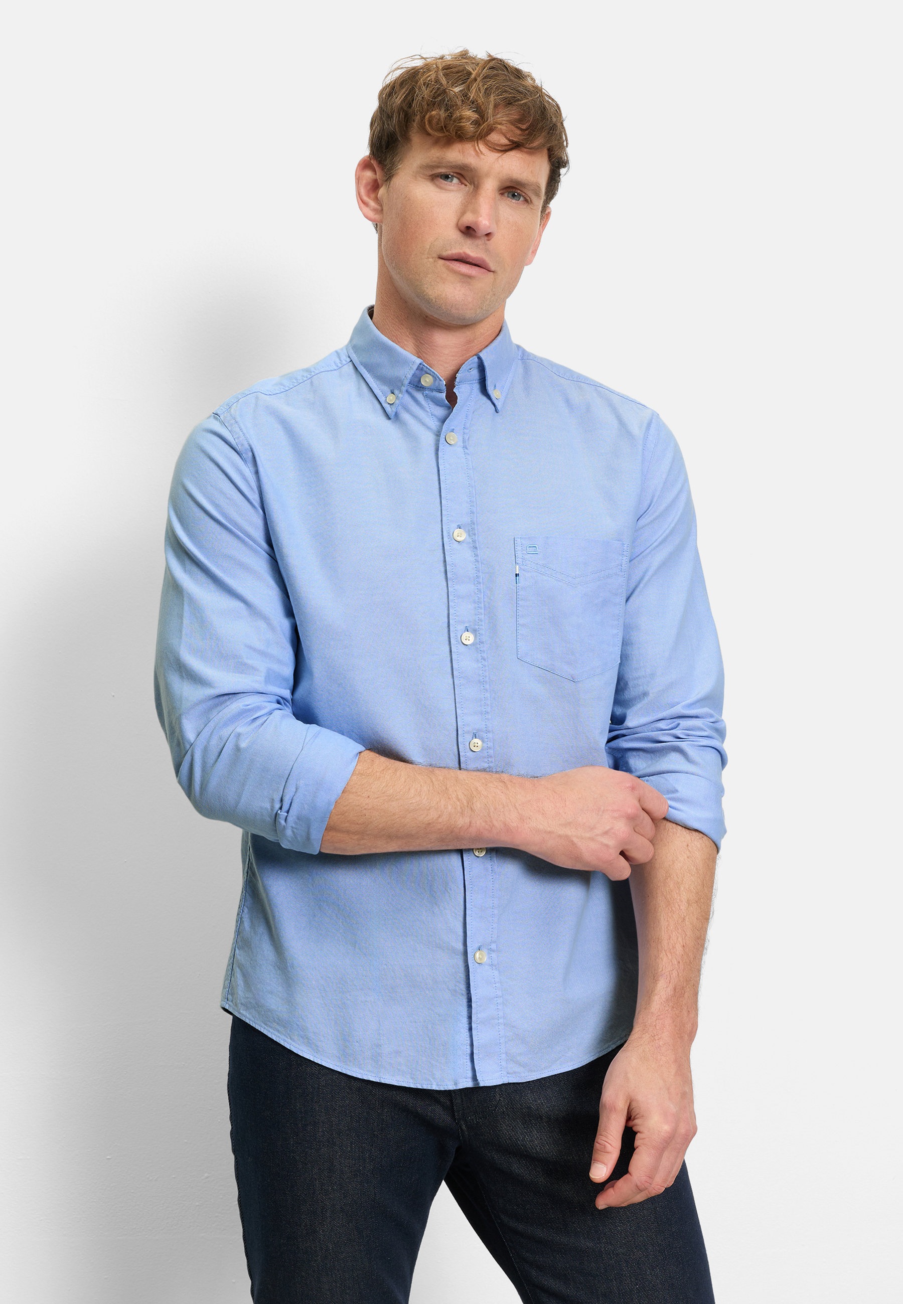 OLYMP Langarmhemd "OLYMP Casual, regular fit, Button-down" günstig online kaufen