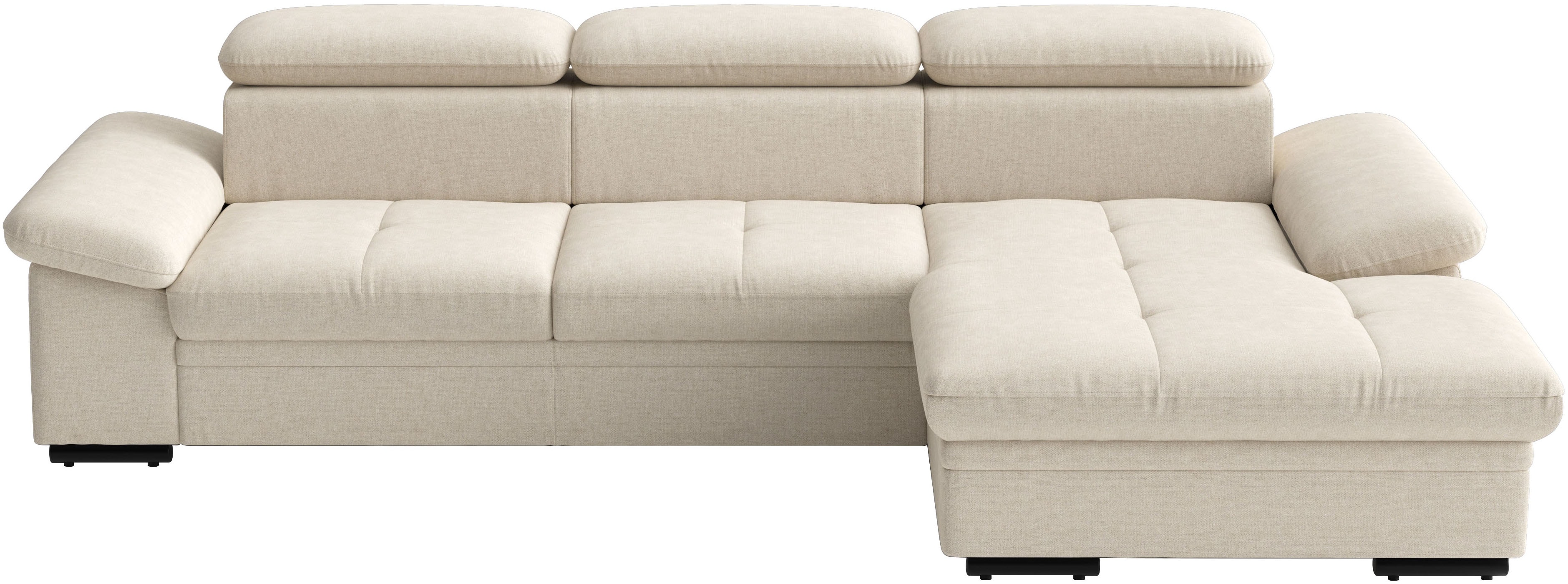 sit&more Ecksofa "Viola L-Form, B: 260 cm, Arm- & Kopfteilverstellung" optional Schlaffunktion,inkl Armteil- & Kopfteilverstellung