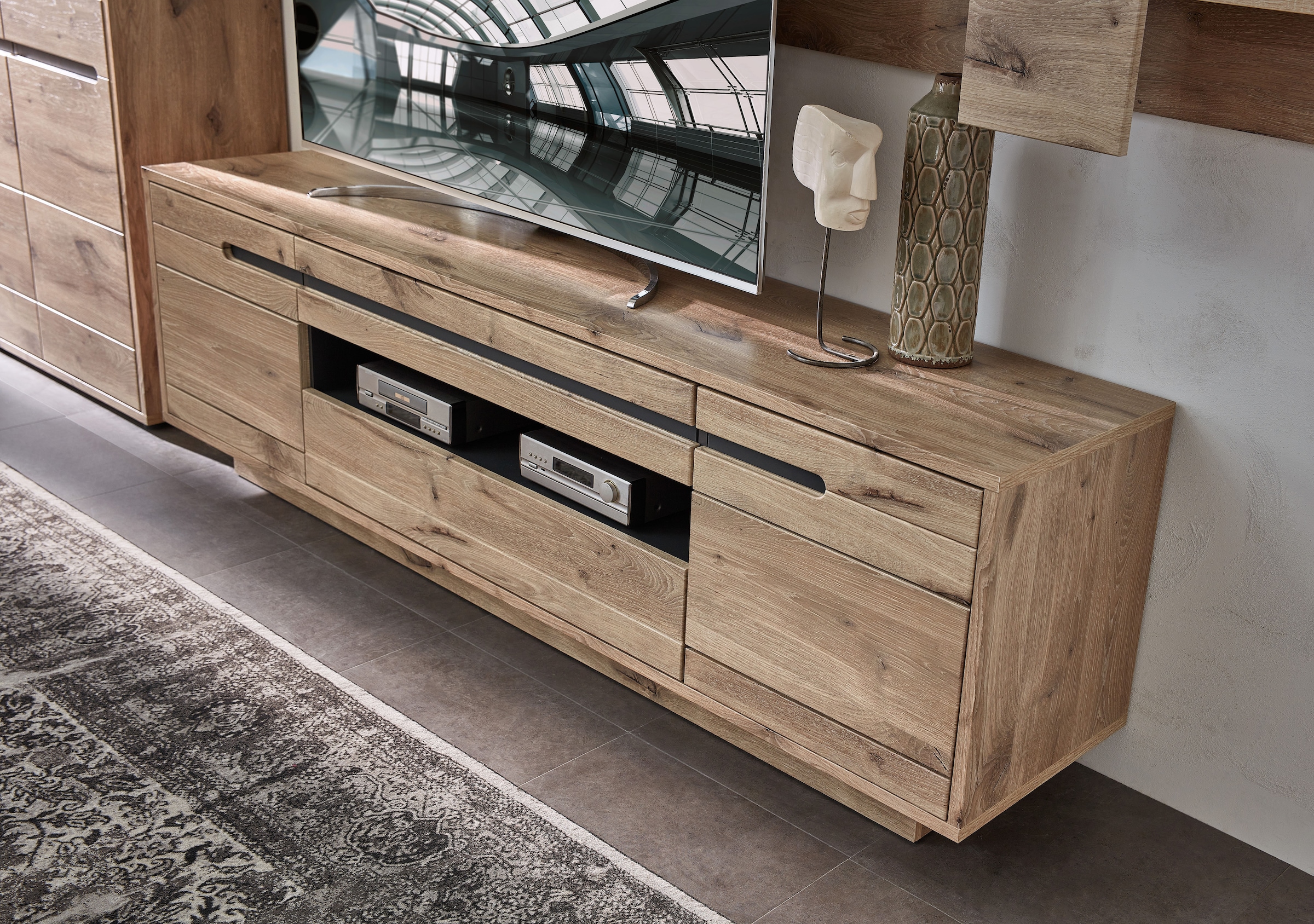 Innostyle Wohnwand »BELLANO«, (Komplett-Set, 3 St.), inkl. LED-Beleuchtung