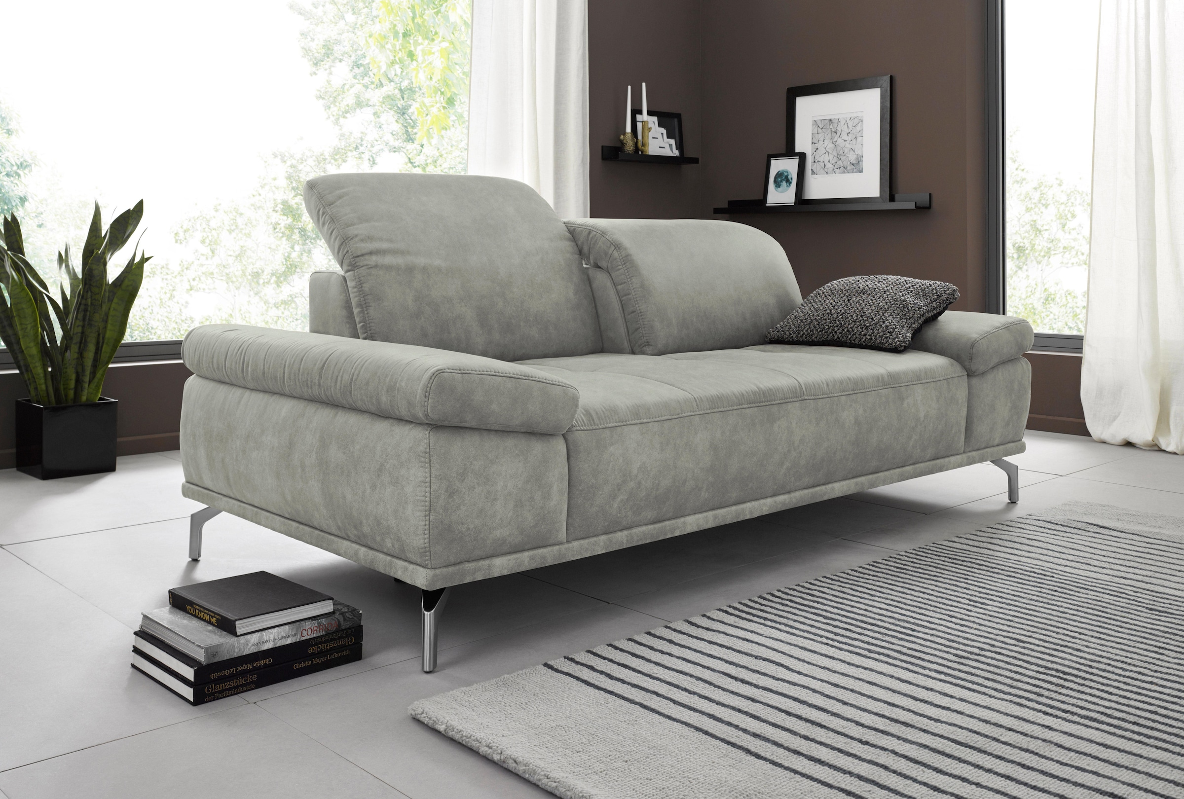 Home affaire 3-Sitzer "Caluna" mit Sitztiefen- und Kopfteilverstellung günstig online kaufen